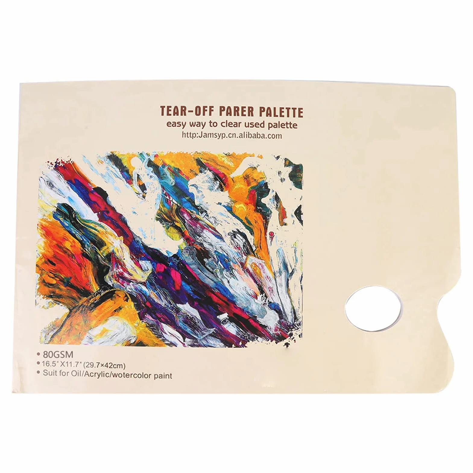 Respicefinem A3 Palette de Papier Jetable 50 Feuilles Palette de Mélange Peinture