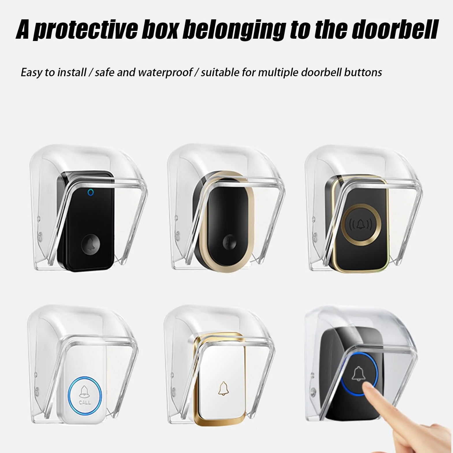 Housse étanche pour sonnette extérieure Ring, étui résistant aux intempéries pour bouton-poussoir et clavier