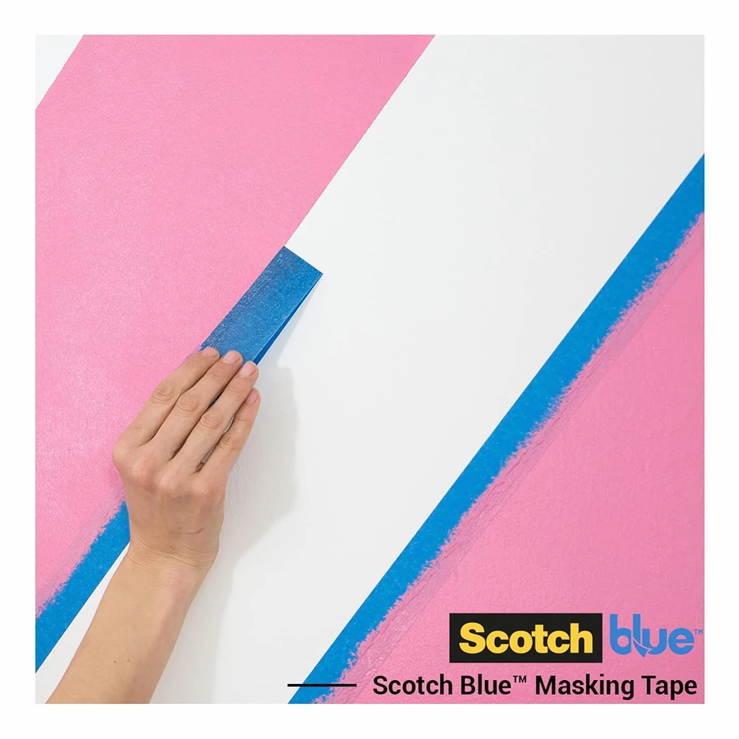 ScotchBlue Ruban de Masquage Multi-Surfaces 36 mm x 41 m 4 Rouleaux Adhésif Peinture Intérieur Extérieur 70% PEFC