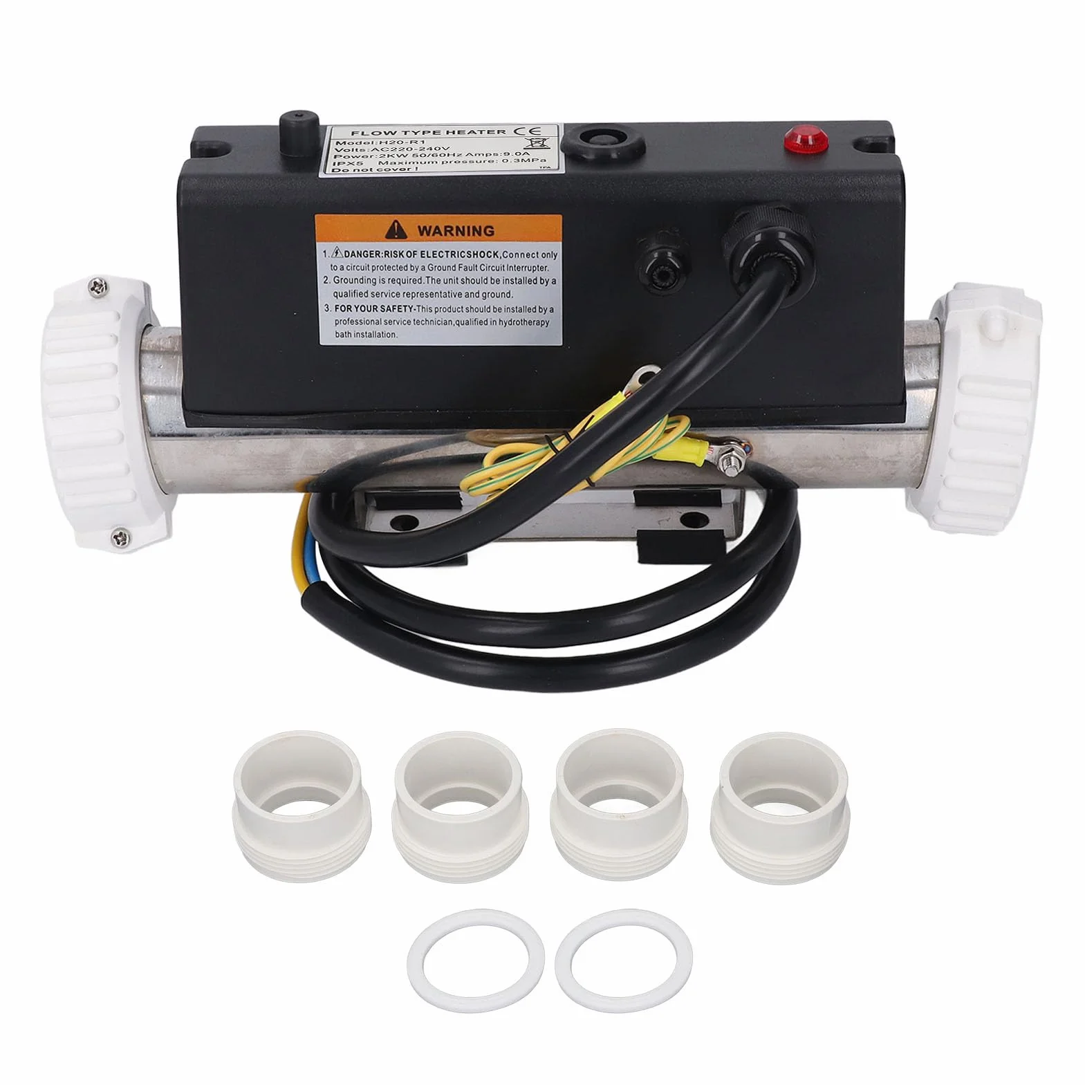 Chauffage de Piscine Thermostat de Chauffage électrique Thermostat avec ContrôLe de la Température Auto-Chauffage pour Baignoire Spa Piscine Câblée 3KW l'arrêt. Le Bain à Remous du de la à