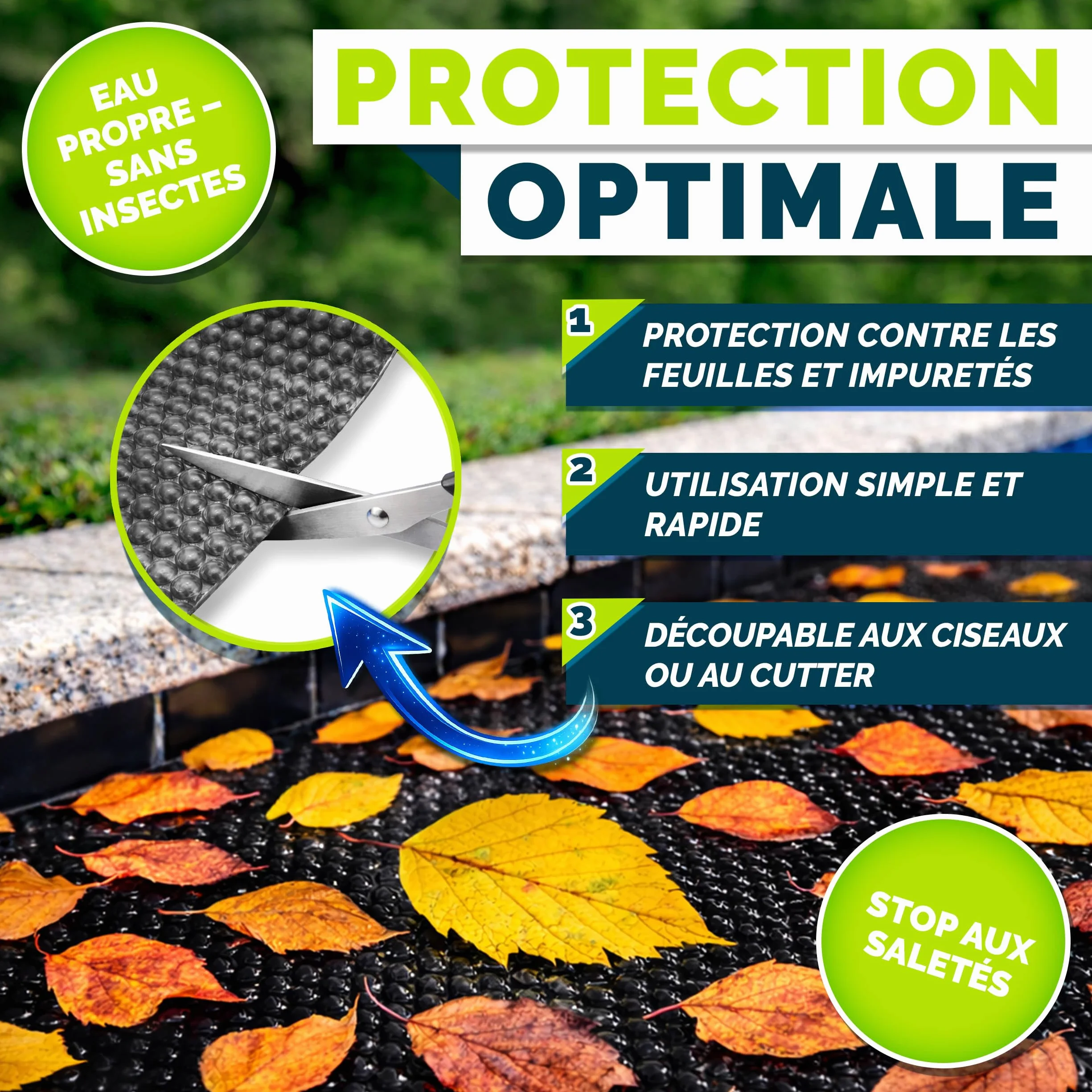 Bâche Solaire de Piscine Tillvex 400 µm Ronde Ø 457 cm Film Thermique