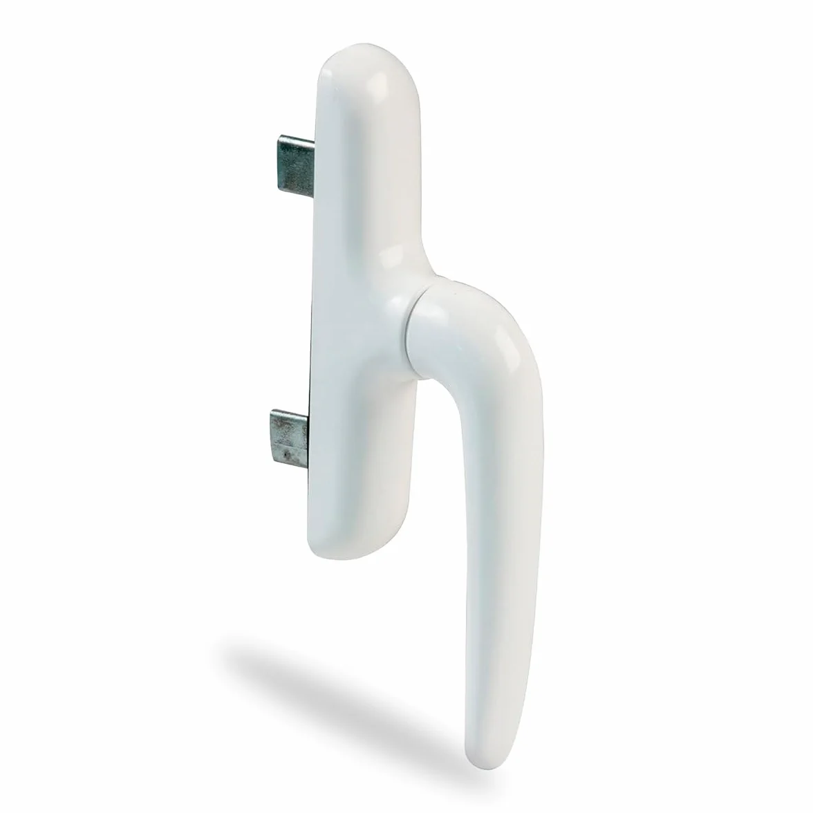 Amig Poignée pour fenêtres ouvrantes latérales aluminium PVC blanche 172 x 27 x 59 mm
