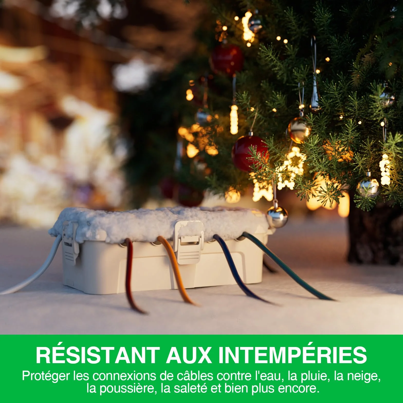 RESTMO Boîte à Câbles Étanche IP54, Boite Electrique Exterieur, Protège Rallonges et Multiprises