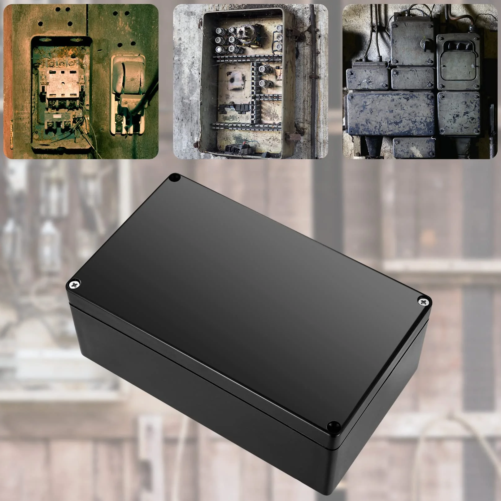 Boite de Derivation Etanche IP65 Exterieur Noir 20X12X7.5CM