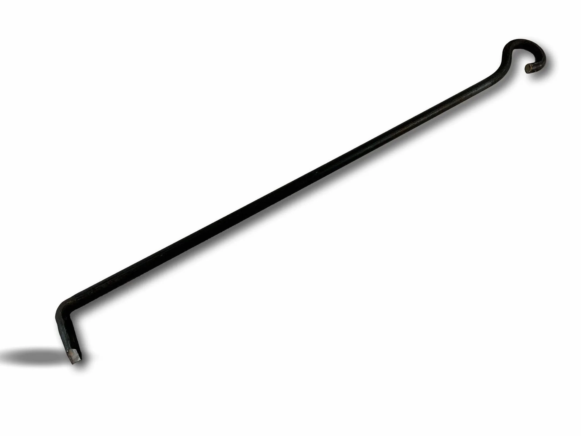 Tisonnier modèle acier forgé 66 cm | Accessoire pour entretien poêle à bois barbecue chaudière cheminée feu | Pour braises bûches charbon de bois briquette | Attiser soulever raviver | Kibros CHTISO66