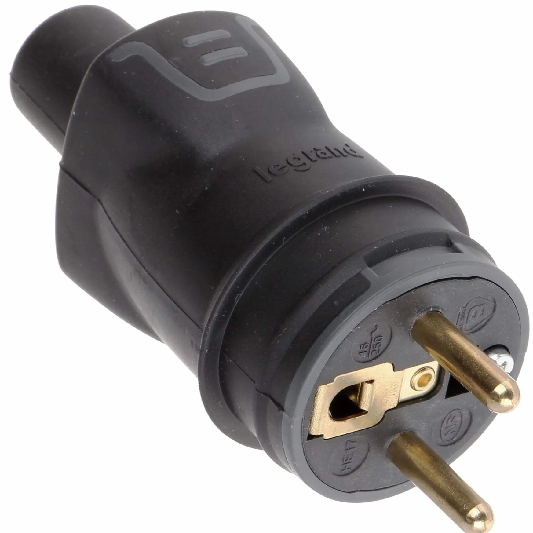 Legrand Fiche borne à vis 2P+T 16A IK08 IP44 sortie droite