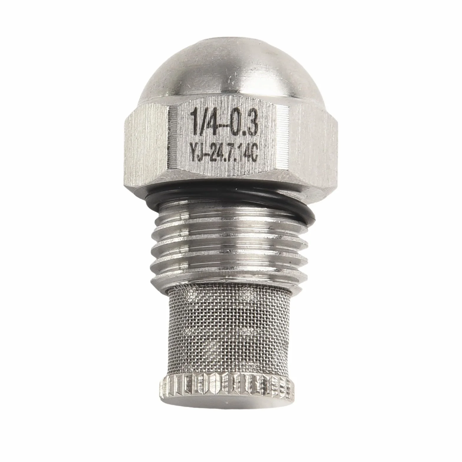 Buse de brume en acier inoxydable 1/4 BSPT Orifice de 0,3 à 1,5 mm pour pulvérisation fine, irrigation de jardin, refroidissement par brouillard paysager (0,3 mm)