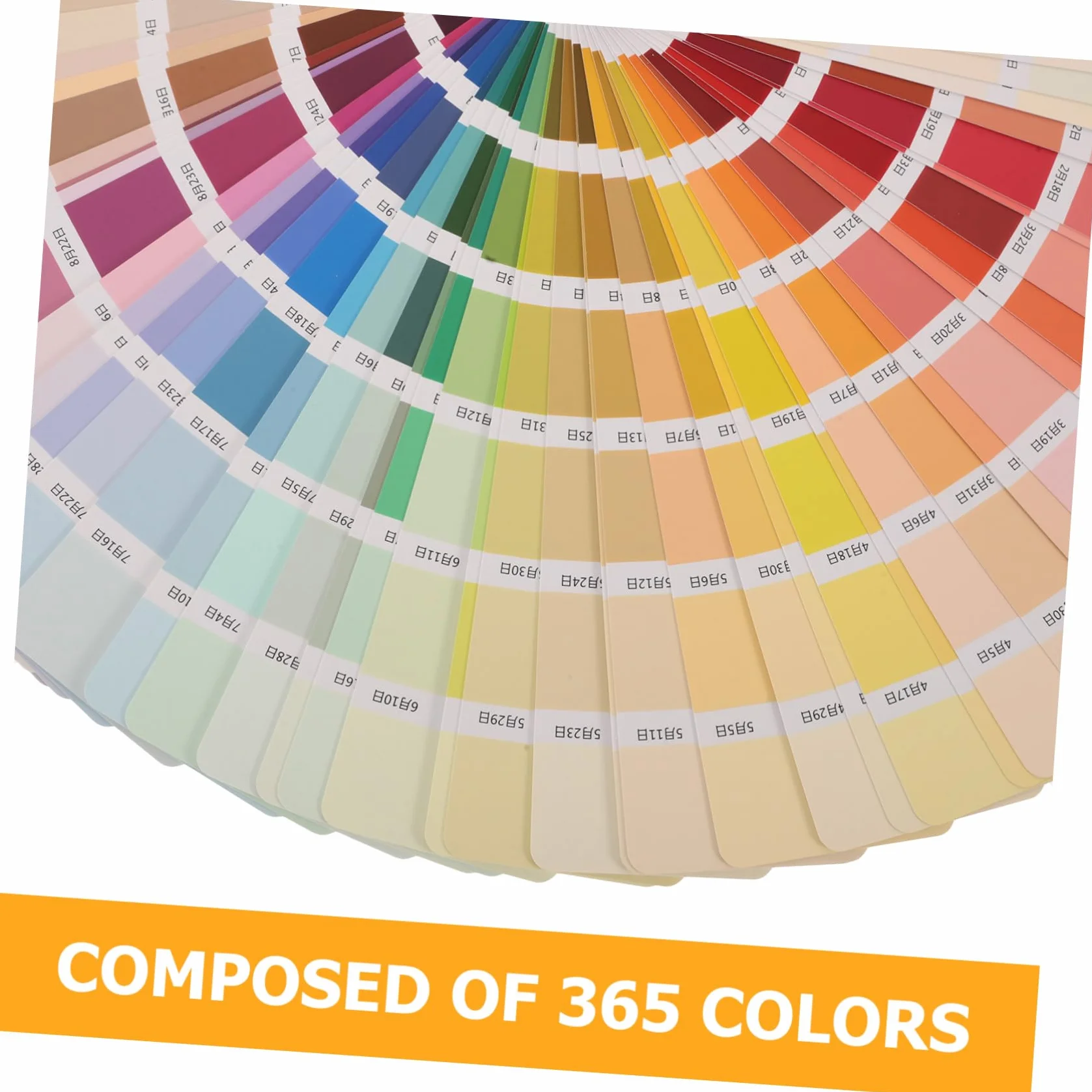 ORFOFE Nuancier de Peinture Portables 365 Couleurs Standard Plastique Papier pour Projets DIY