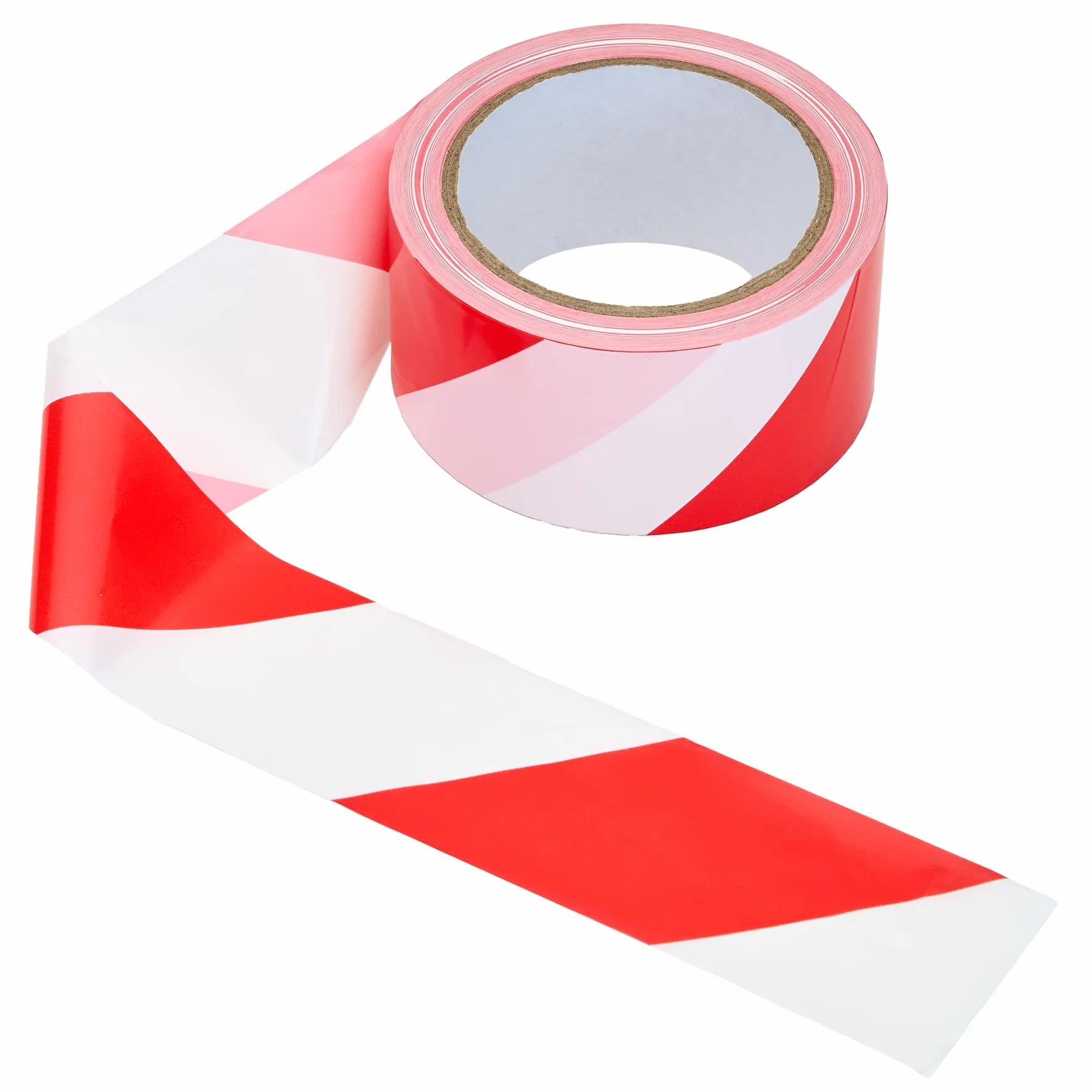 Rubalise Rouge et Blanc 50mm x 100m Ruban de Balisage Chantier LDPE Haute Visibilité