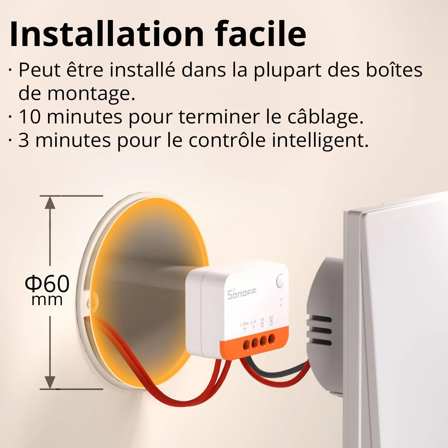 SONOFF ZBMINIL2 Interrupteur Zigbee Sans Neutre Module Relais Mini 2 Voies Compatible Alexa Google Home