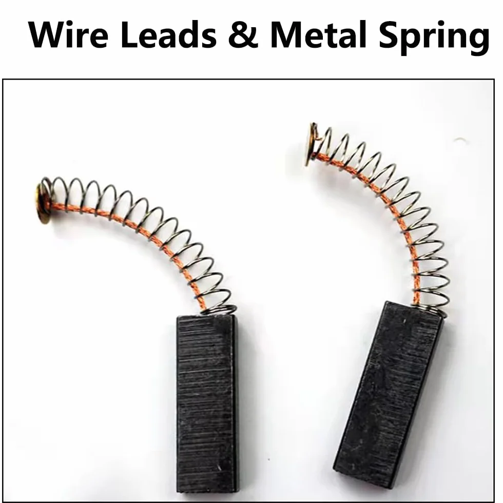 Balais de charbon pour moteur électrique 6,3 x 11 x 32 mm