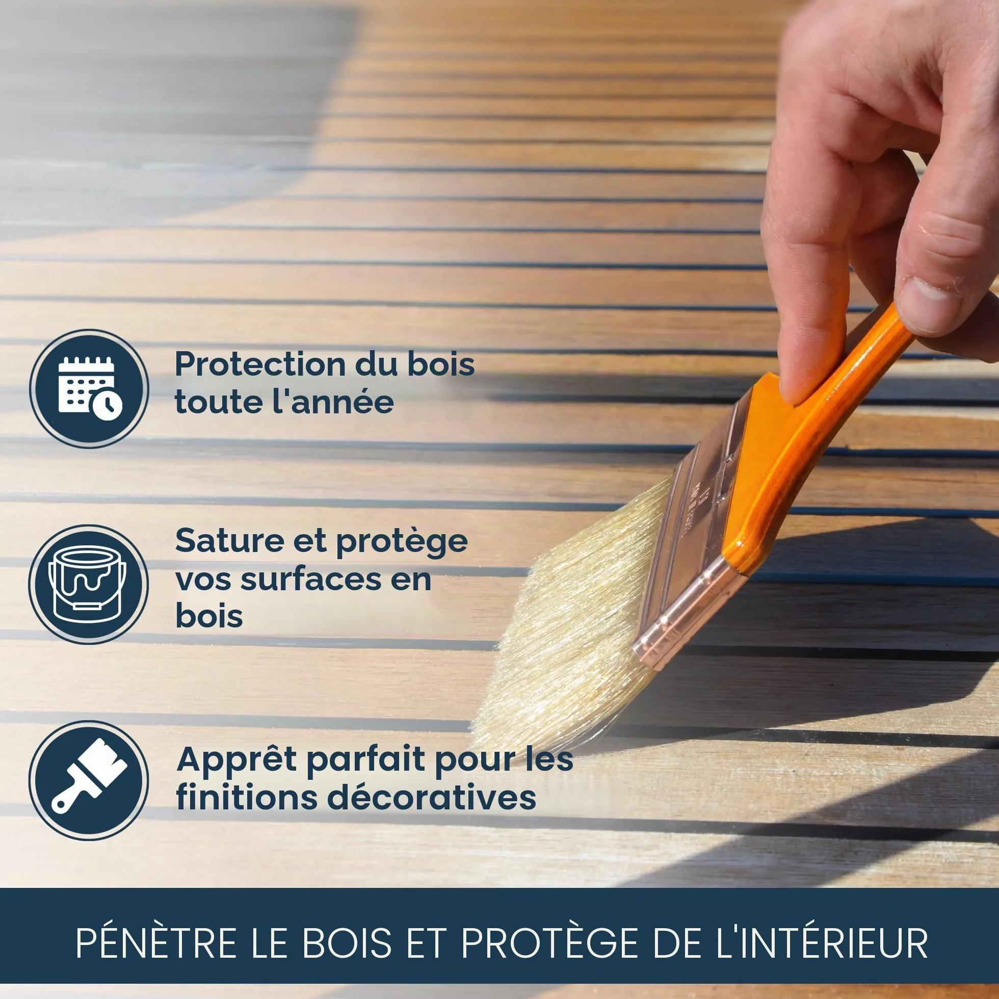 OWATROL DEKS OLJE D.1 Saturateur Bois Extérieur Teck Ipé Acajou 1L