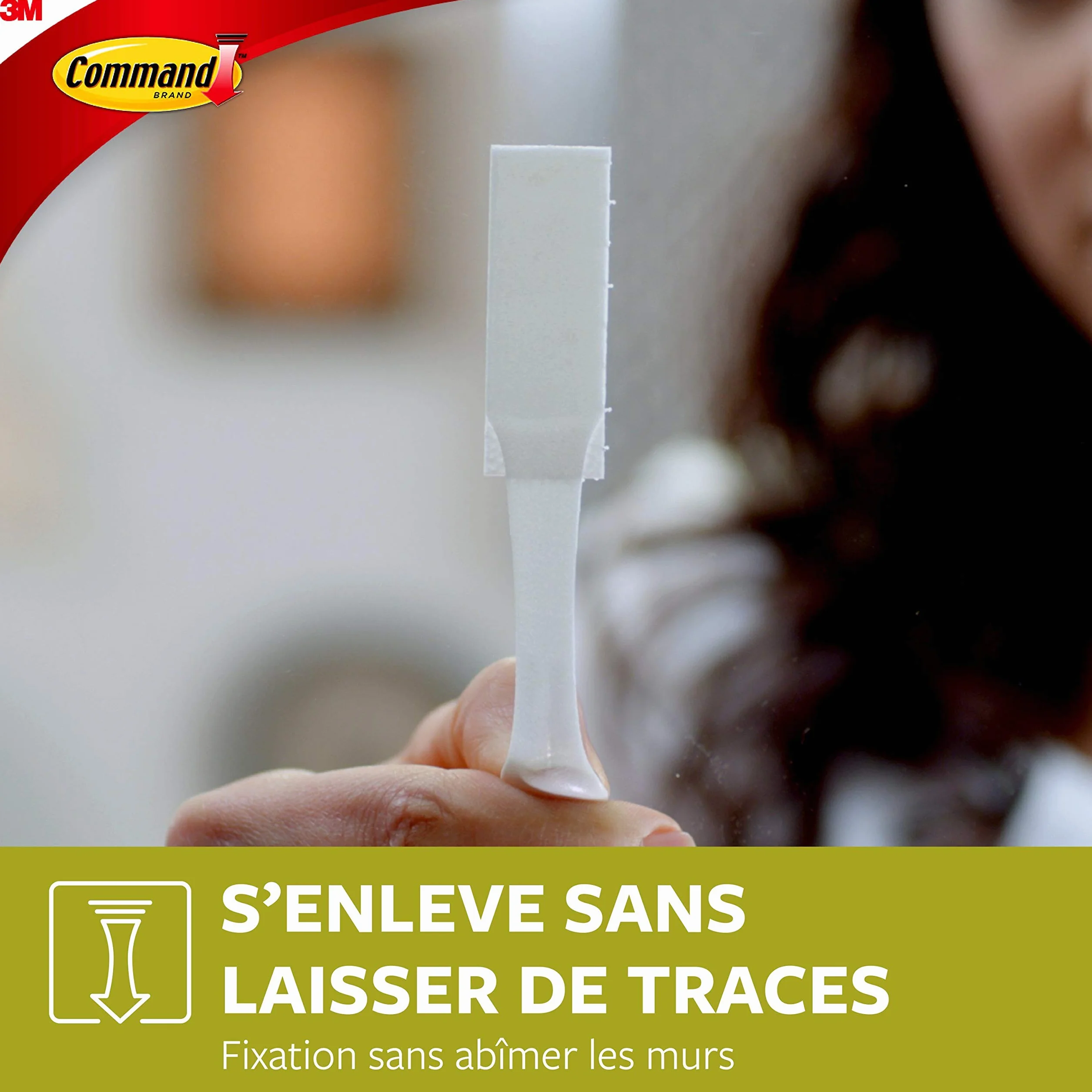Command Bandes Adhésives Blanches pour Suspension sans Dommage, Lot de 4 - Petites Photos, Posters, Cadres et Miroirs