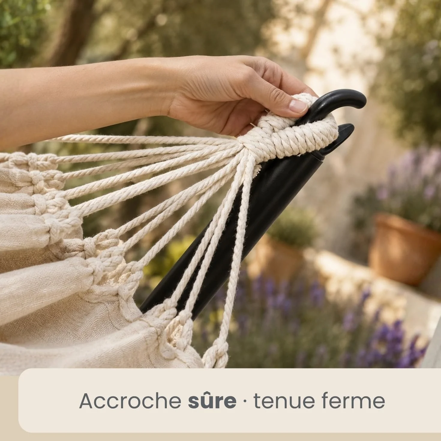 AMANKA Support de Hamac 120kg 300x100 Structure Extérieure Métal Cadre Jardin