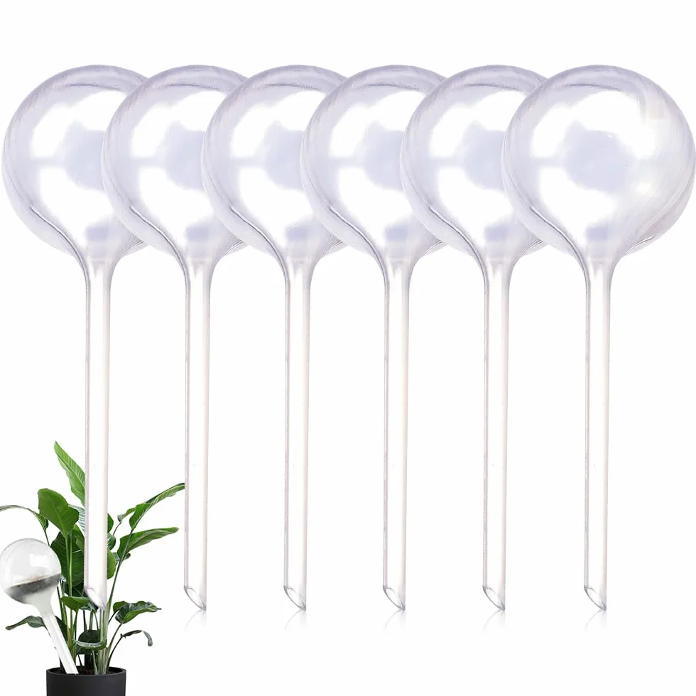 mizikuu Globe d'arrosage, 6 Pièces Système d'arrosage pour Plantes d'Intérieur Lobe Arrosage Plante Dispositif d'Arrosage Automatique pour Plante Interieur Fleurs Jardin en Pot
