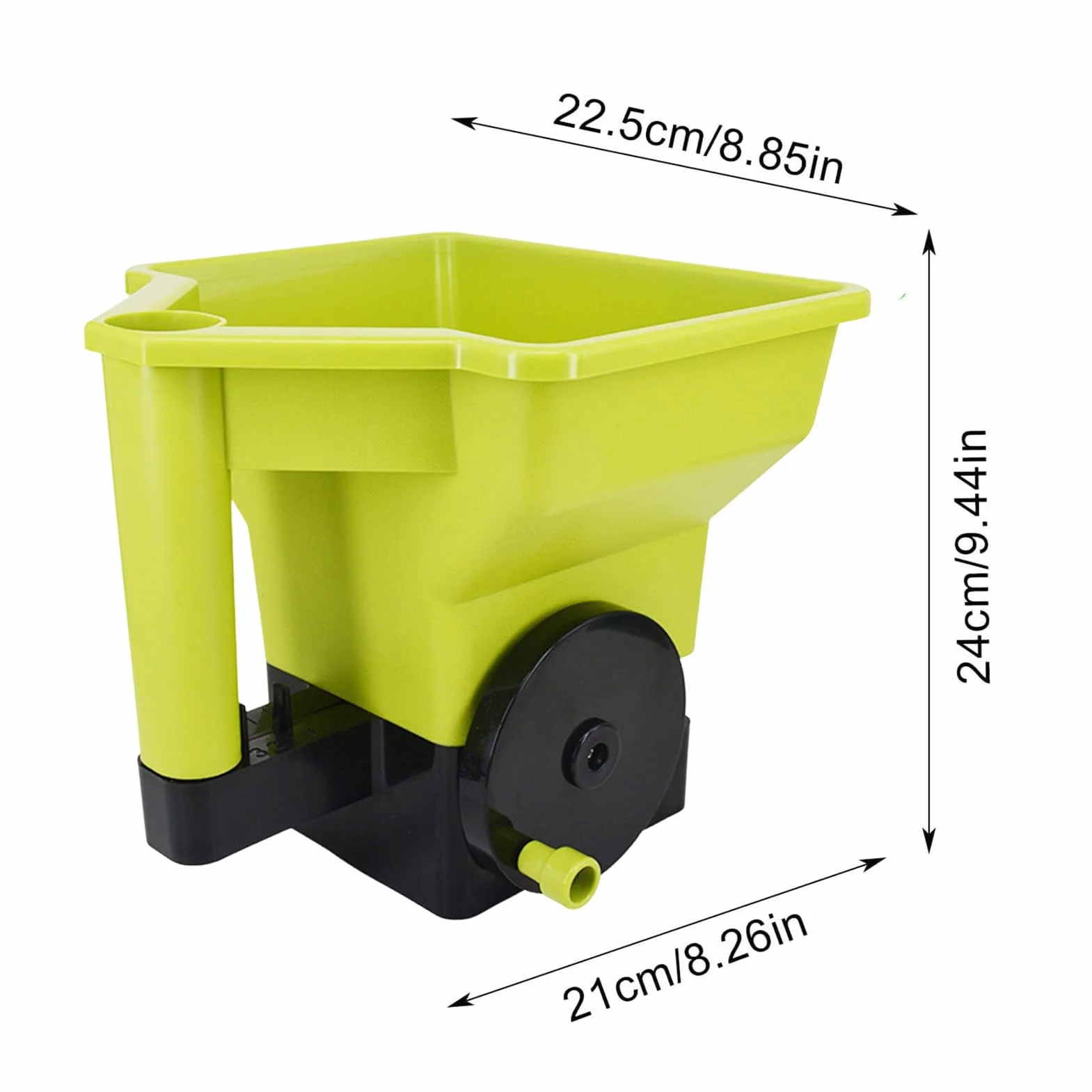 Épandeur d'engrais | Shaker Ergonomique portatif pour semoir de pelouse Manuel pour Jardin, Cour, Fonte, Trottoir, Route