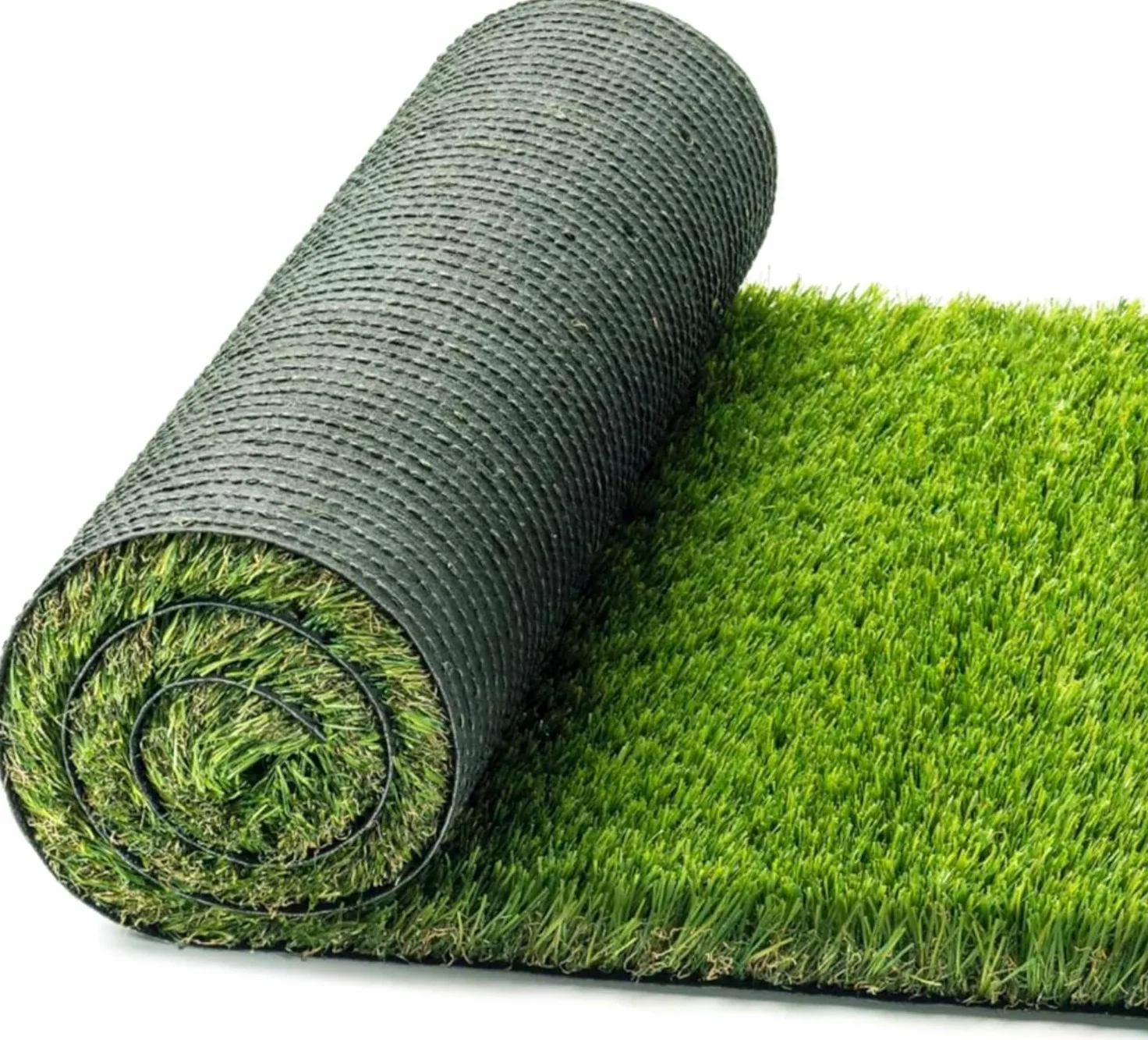 OLIVO.shop Gazon synthétique pour extérieur, rouleau de gazon artificiel pour jardin, terrasse, balcons, gazon synthétique d’épaisseur 40 mm, LUXURY SOFT GRASS GREEN (1x10 m)
