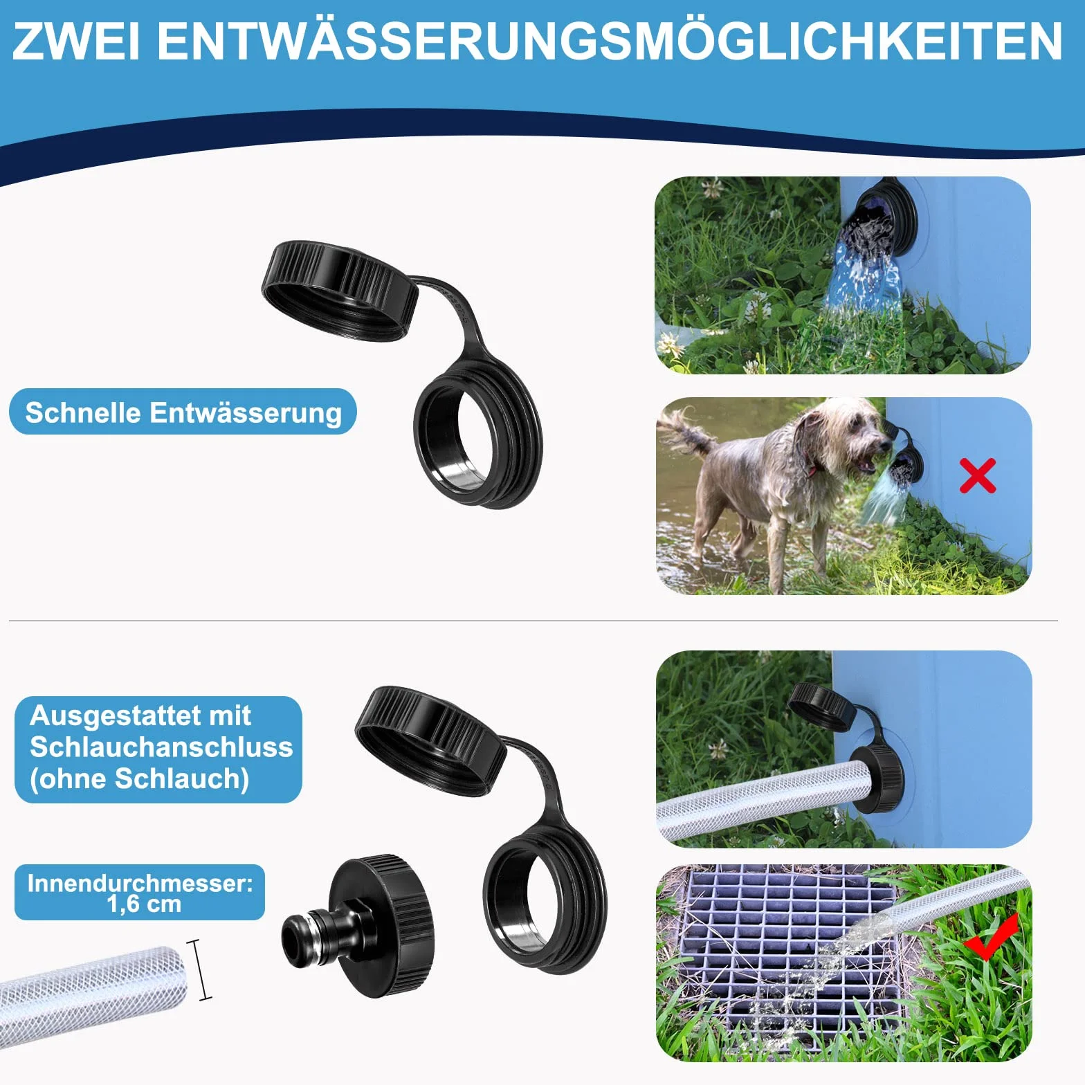 Piscine pour chiens de grande et petite taille, pliable, antidérapante, 80 x 20 cm, en PVC épais, résistante à l'usure, pour chien