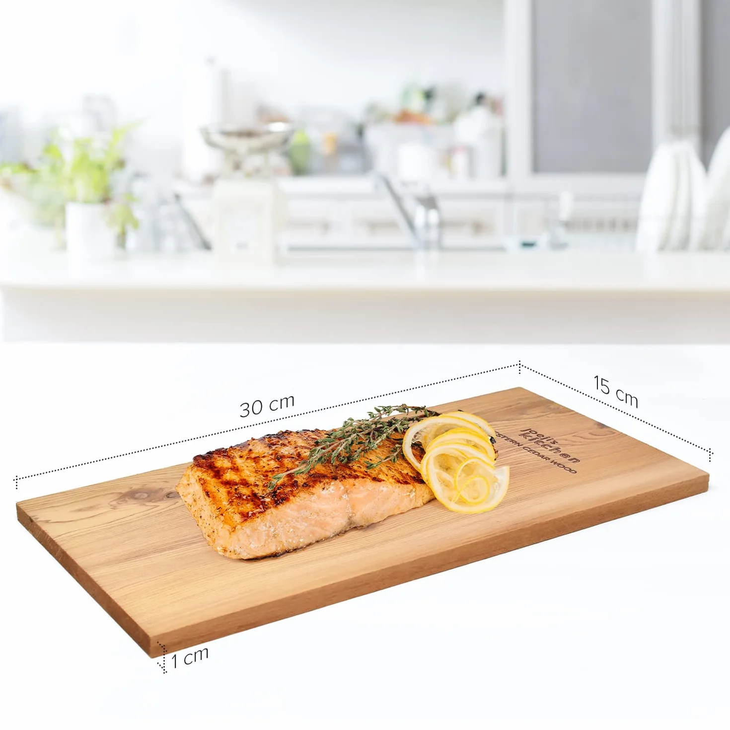 Joejis 6 Planches à Fumer pour Fumoir Viande et Poisson XXL - 30 x 15 x 1 cm - Planches Grillade pour Barbecues et Fumoirs - Planches BBQ en Cèdre Bois et fumoir - Bois de Fumage - 100% Naturel