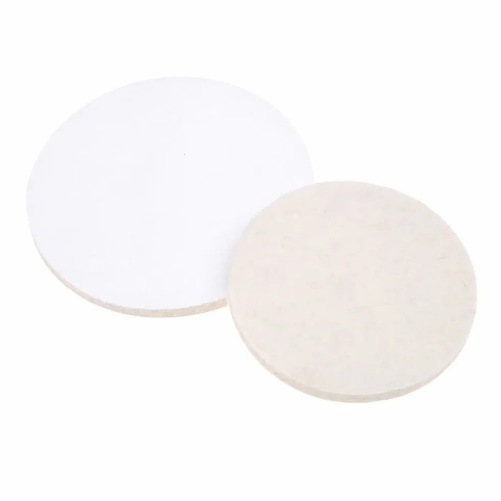 Lot de 5 tampons de polissage 125 mm x 8 mm en laine pour polir verre, plastique, métal, marbre