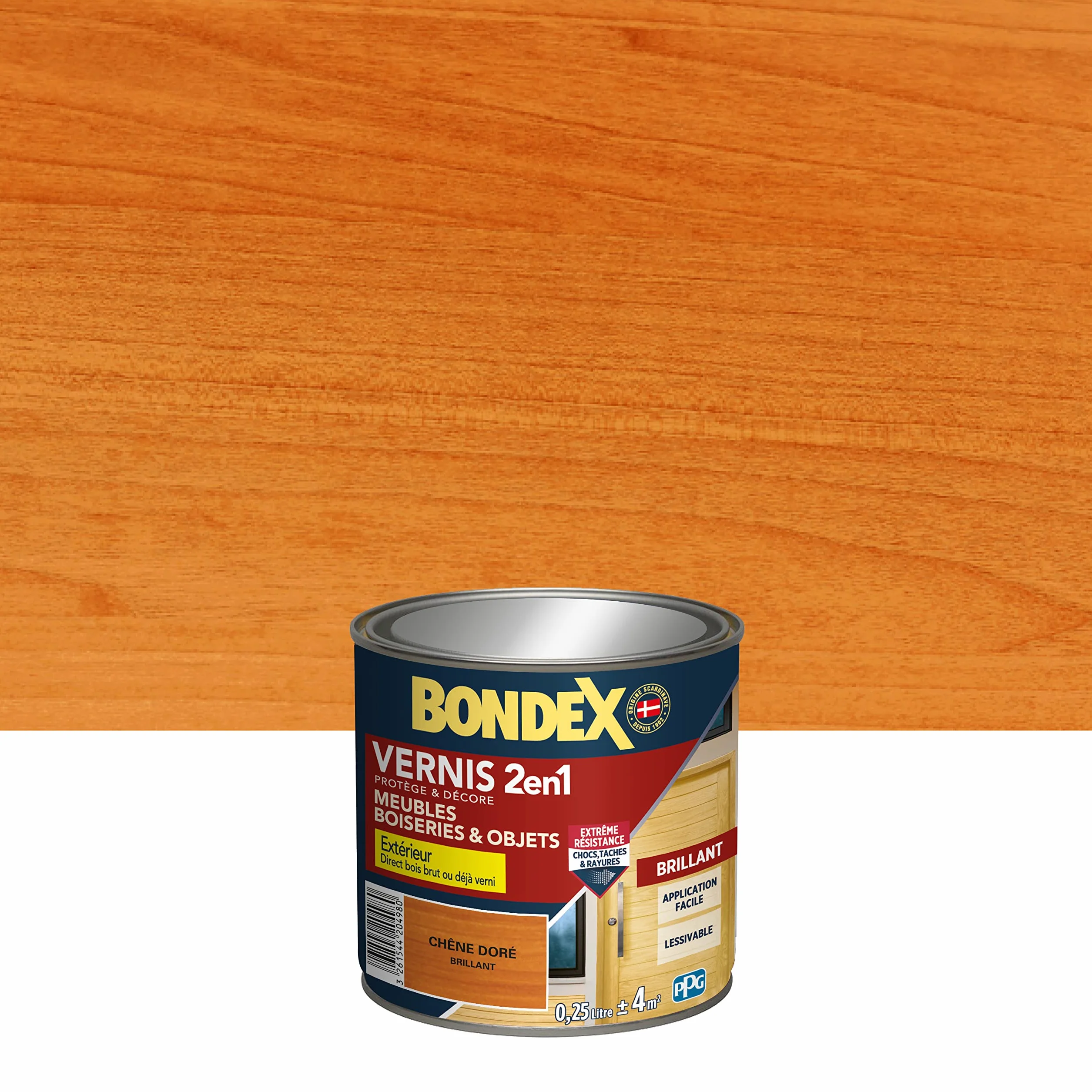 BONDEX Vernis Bois Brillant 0,25l Chêne doré