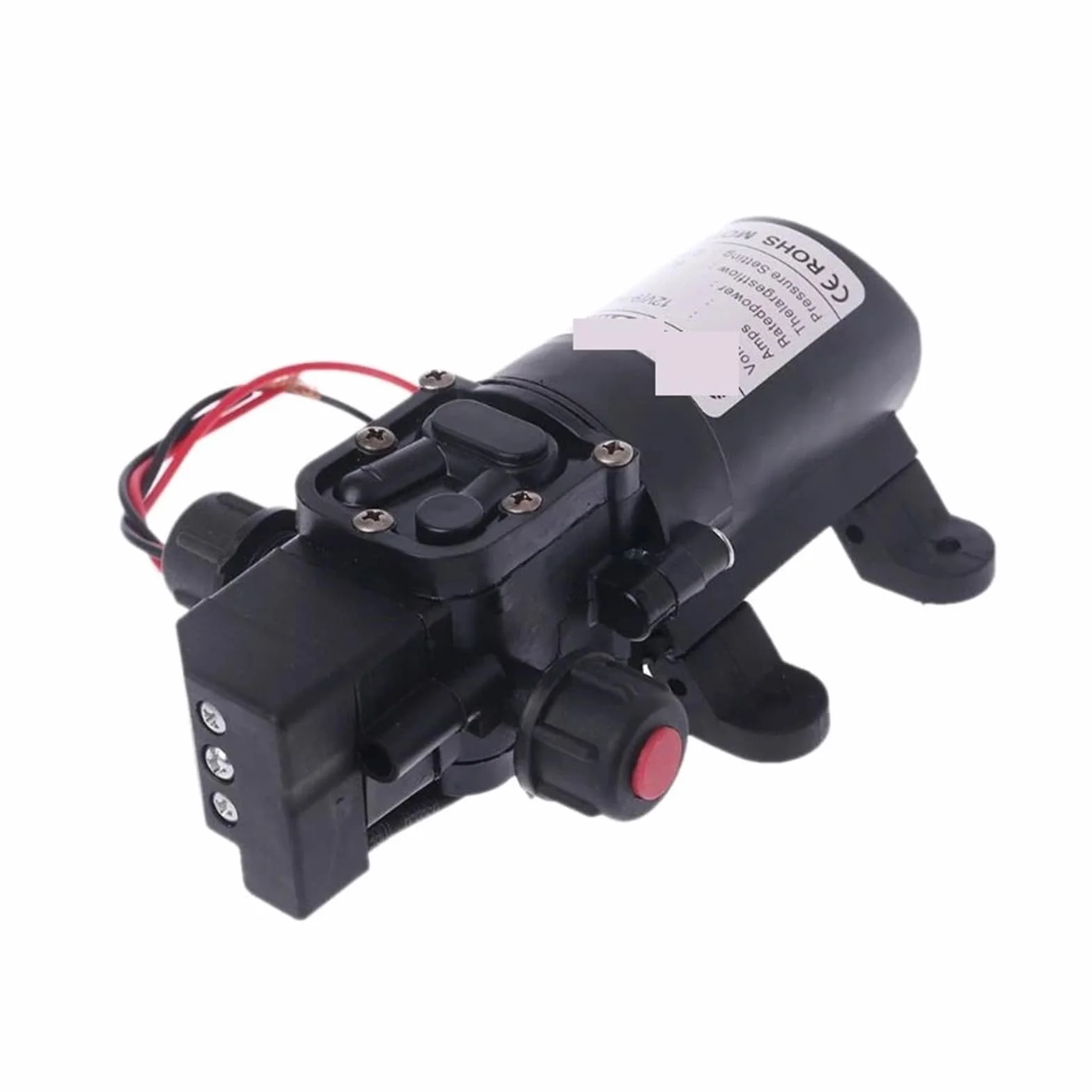 Pompe à Membrane, Vanne intellinte DC 12V 130PSI 6L/Min Eau Haute Pression diaphragme Pompe Auto-amorçante 72W Chaude