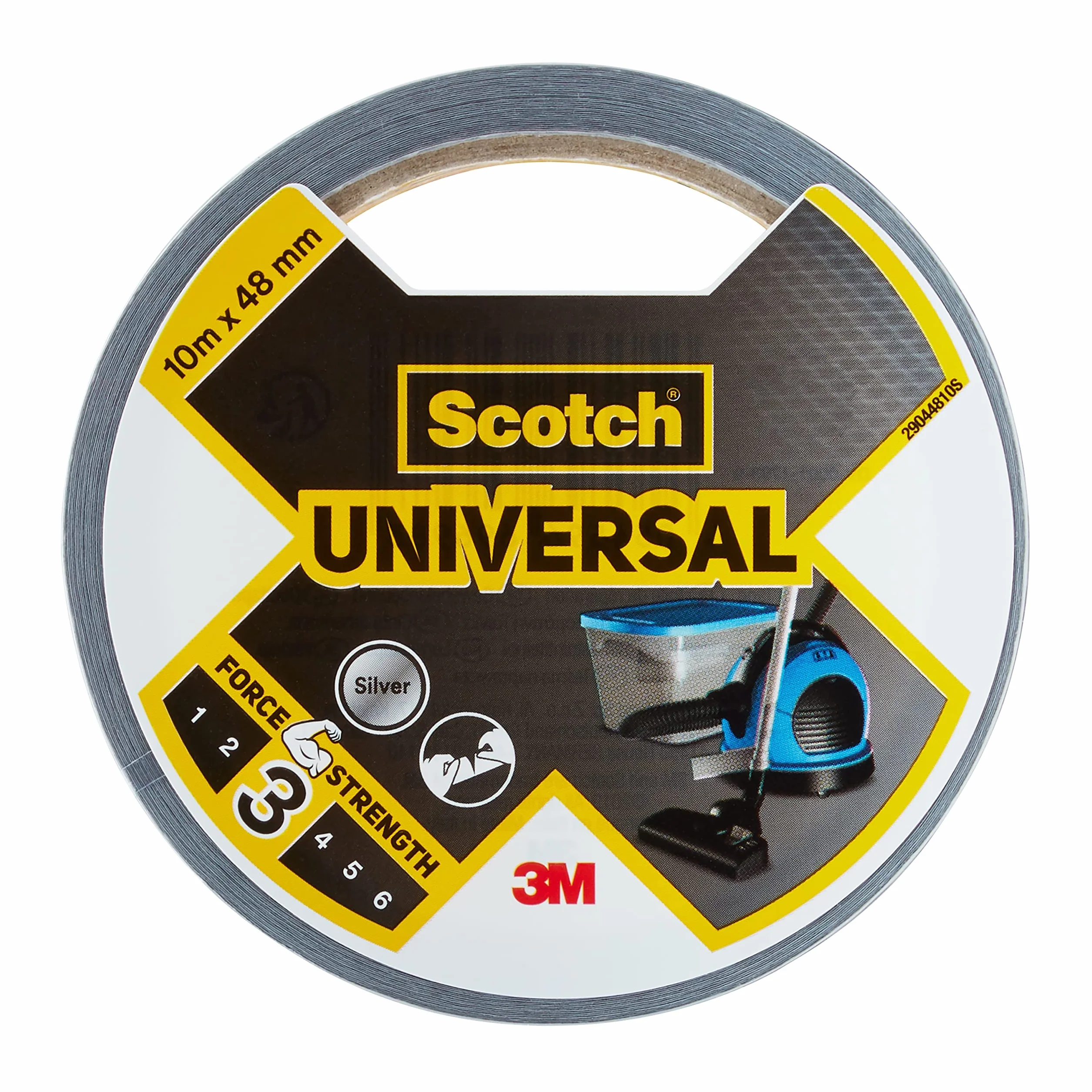 Scotch 2904 Ruban adhésif universel Argenté 10 m x 48 mm