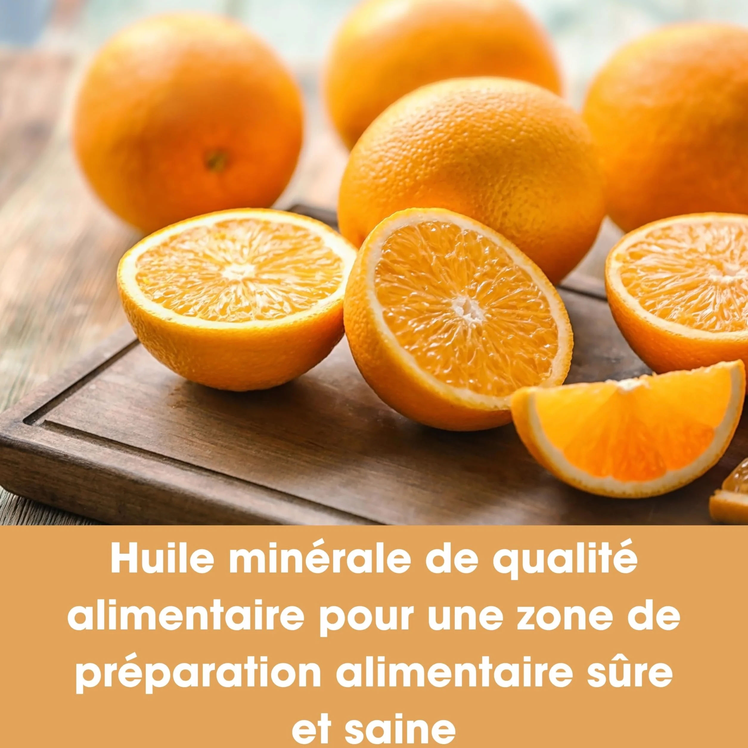 Huile Minérale de Qualité Alimentaire pour Planche à Découper en Bois – 500 ml