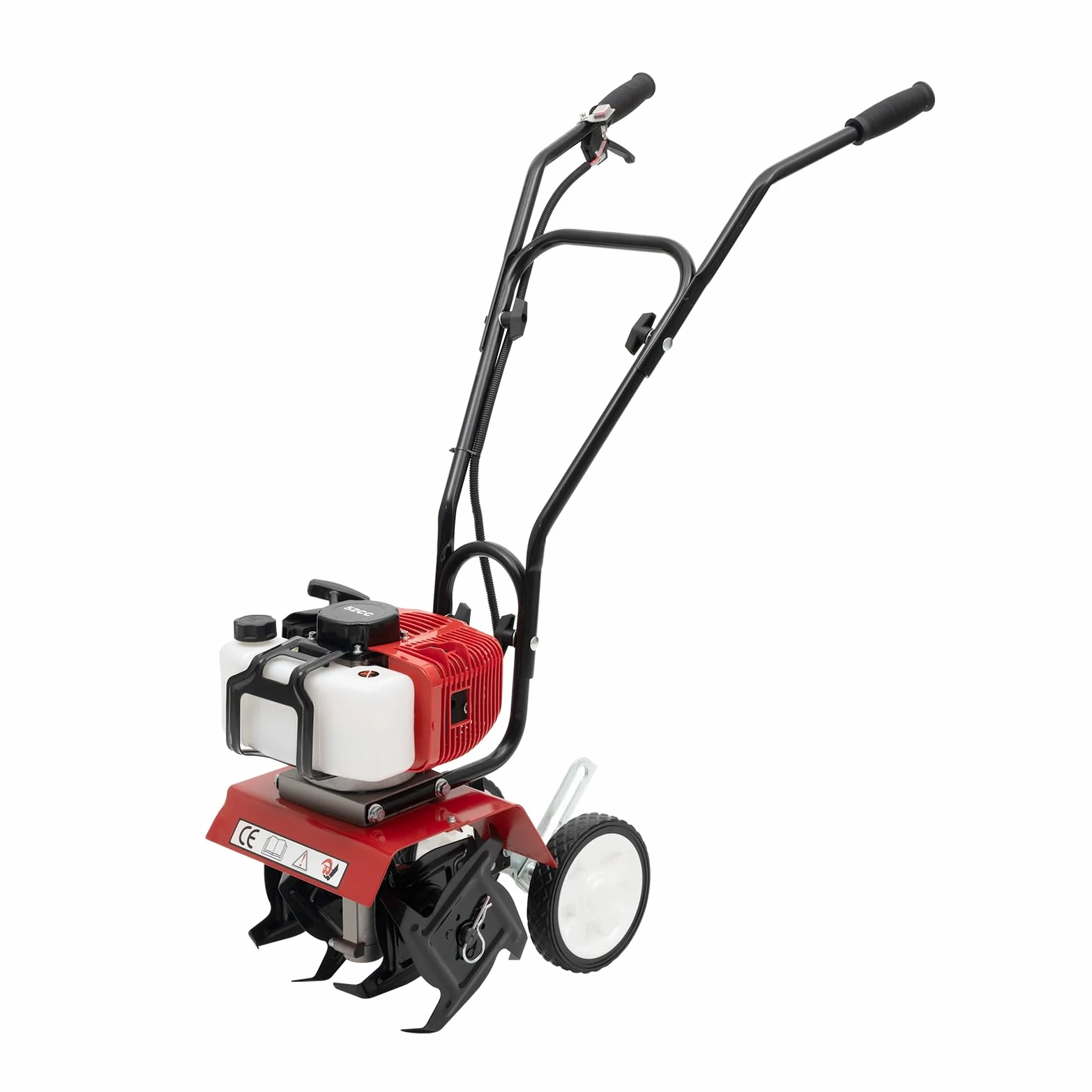 Motoculteur à Essence 52 cc - Moteur à 2 Temps - Mini Labour - Cultivateur Professionnel