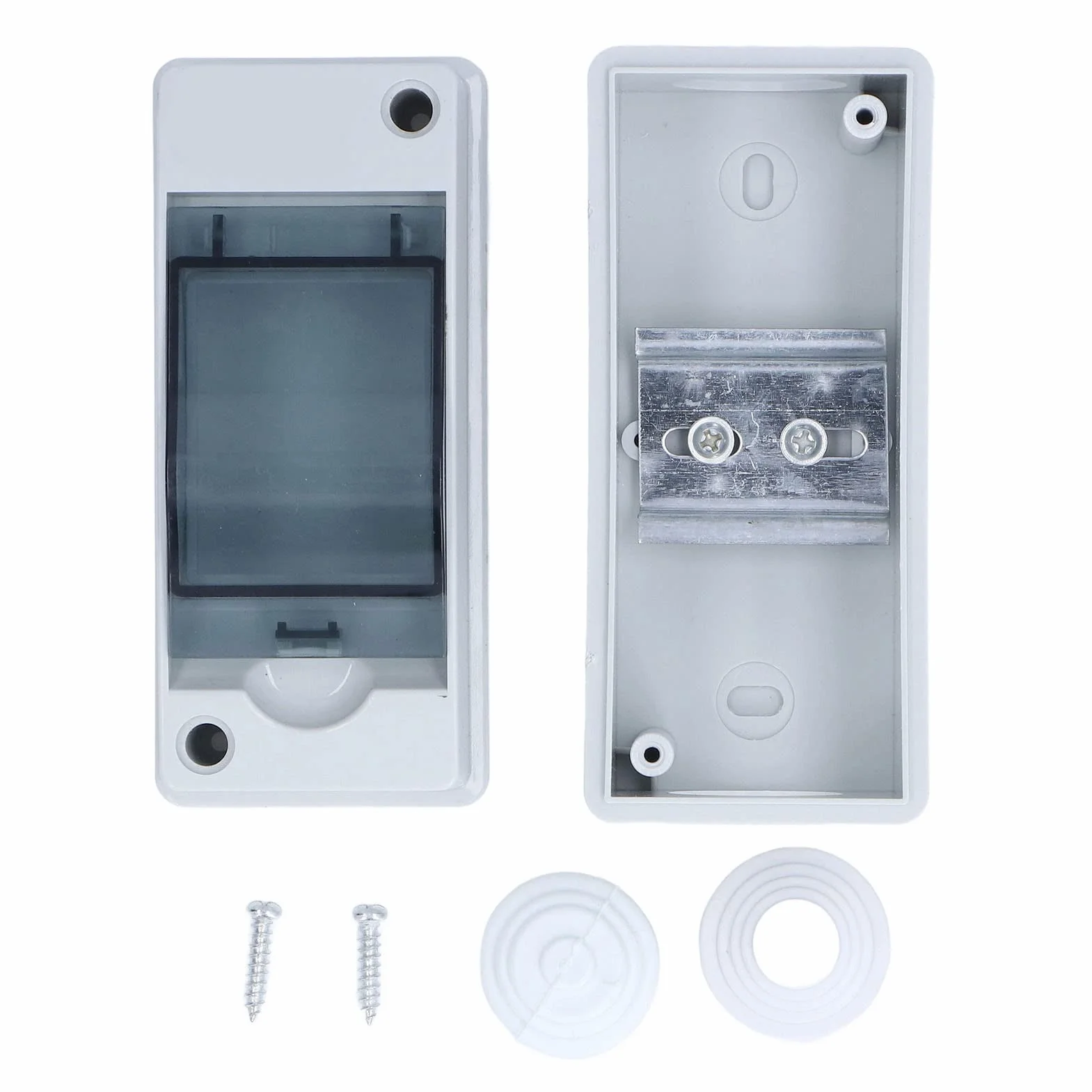 Boîte de Jonction Électronique IP66 avec Couvercle Transparent 125 x 55 x 90mm Plastique ABS PC