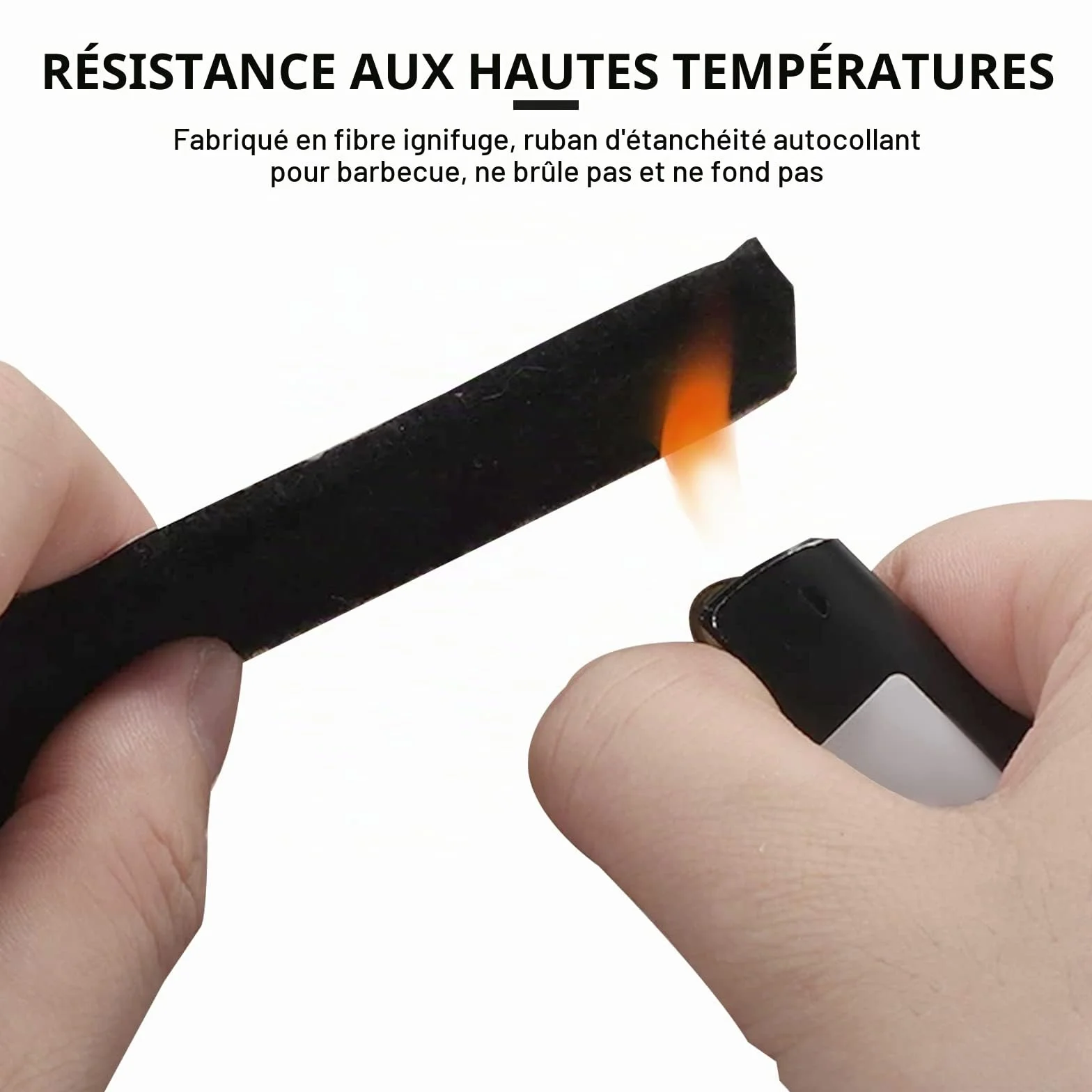 HIFROM Joint d'étanchéité auto-adhésif 2,5 m 3,5 mm 12 mm Noir pour fenêtre cheminée tuyau de poêle