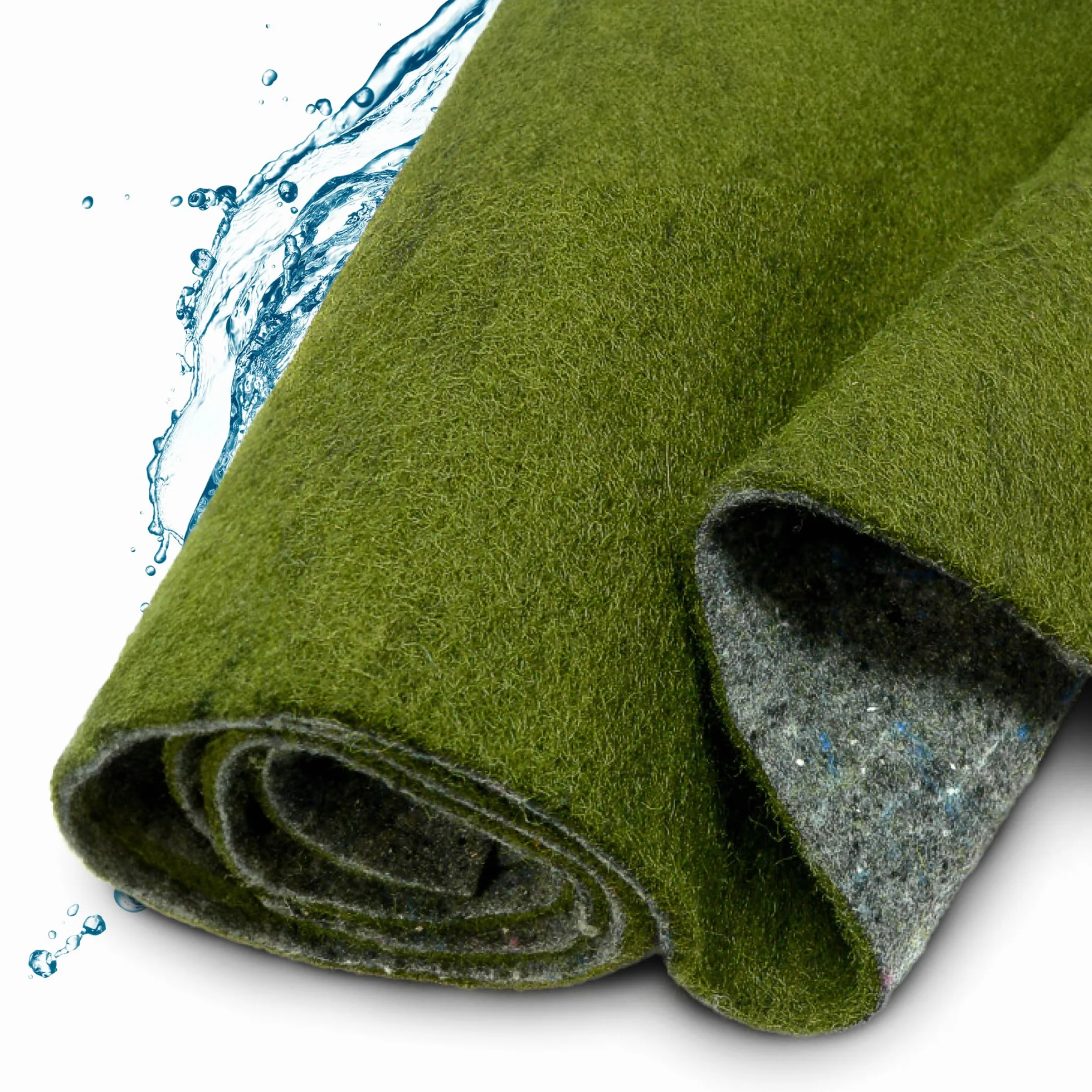 TeichVision Tapis de rive vert 8 mm 0,65 m pour étang