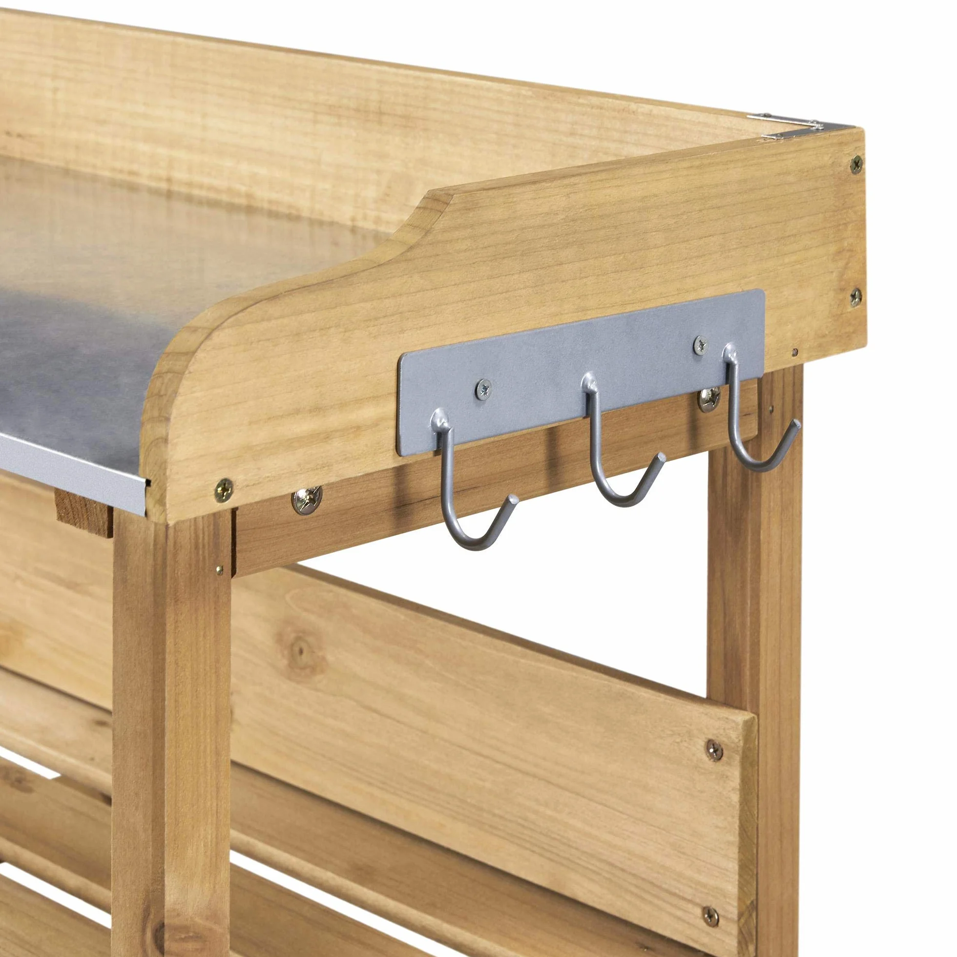 Table pour Semis Rempotage Extérieure en Bois pour Pots de Fleurs Terrasse Potager Serre