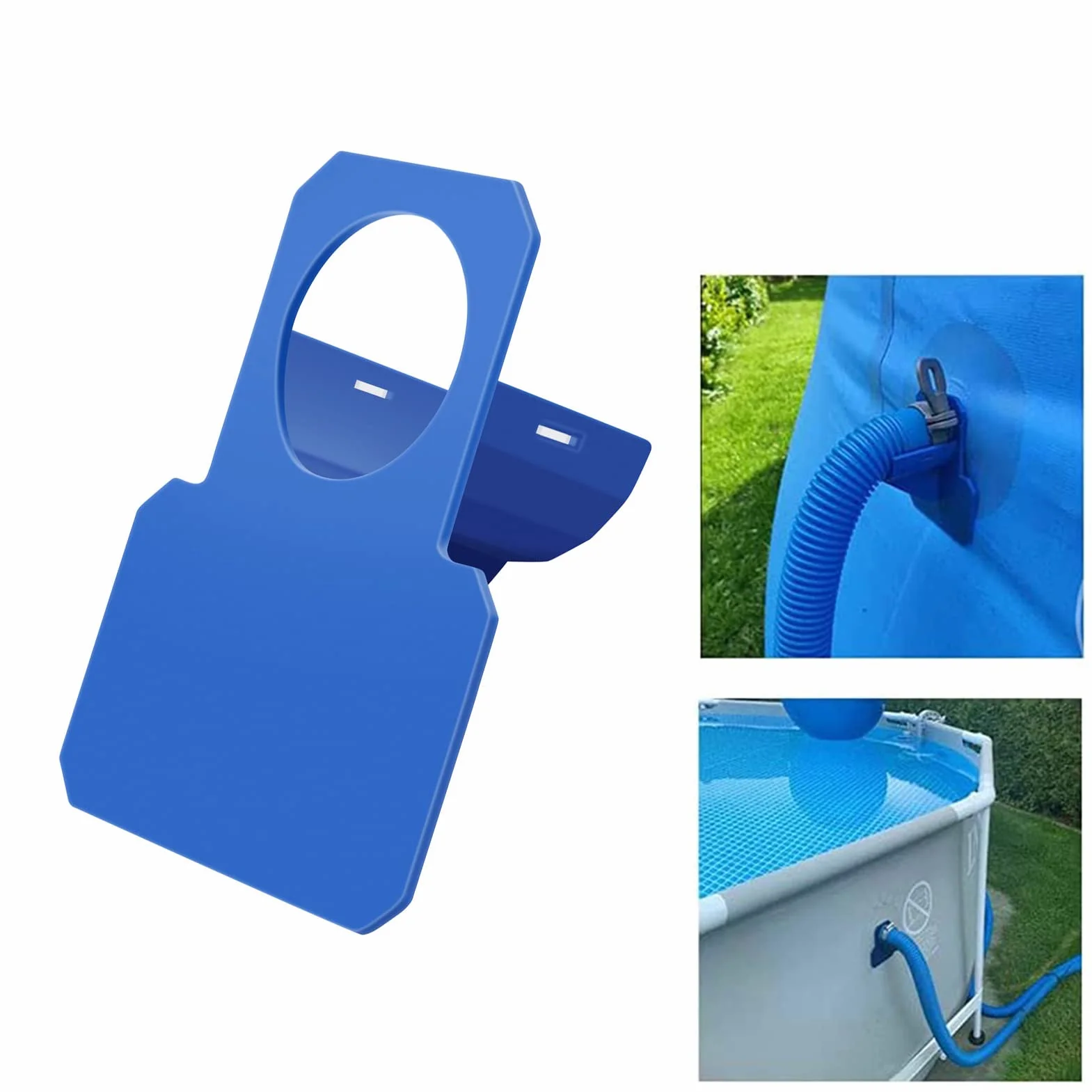 Supports de Tuyau de Piscine Anti-Perforation 30-37 mm Lot de 2 Bleus
