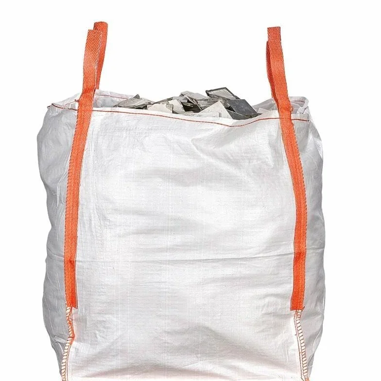 Lot de 5 sacs Big Bag 1500 kg 90x90x110 cm avec jupe de fermeture et goulotte de déchargement