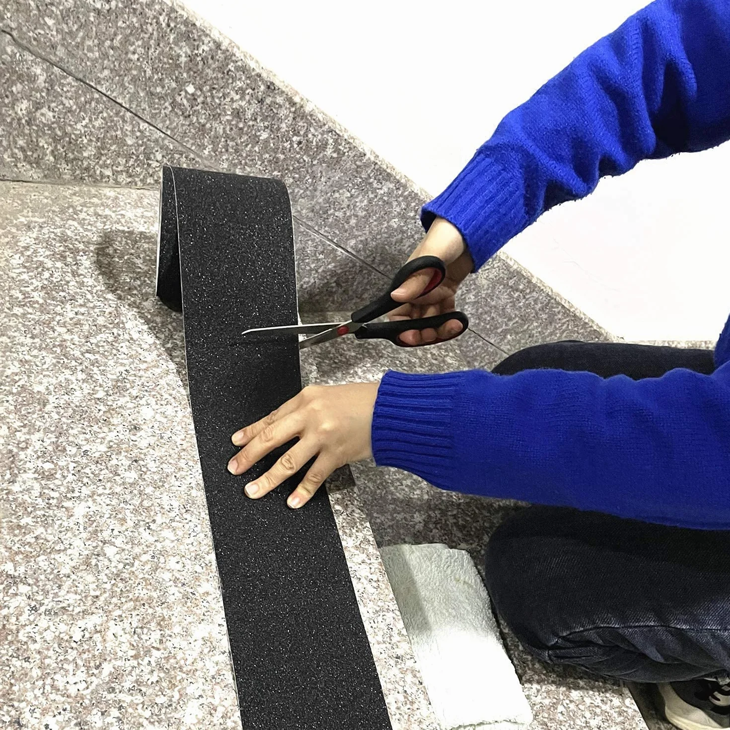 Gebildet Ruban Adhésive Antidérapant Anti-Glissement Sécurité 10m × 10cm Noir