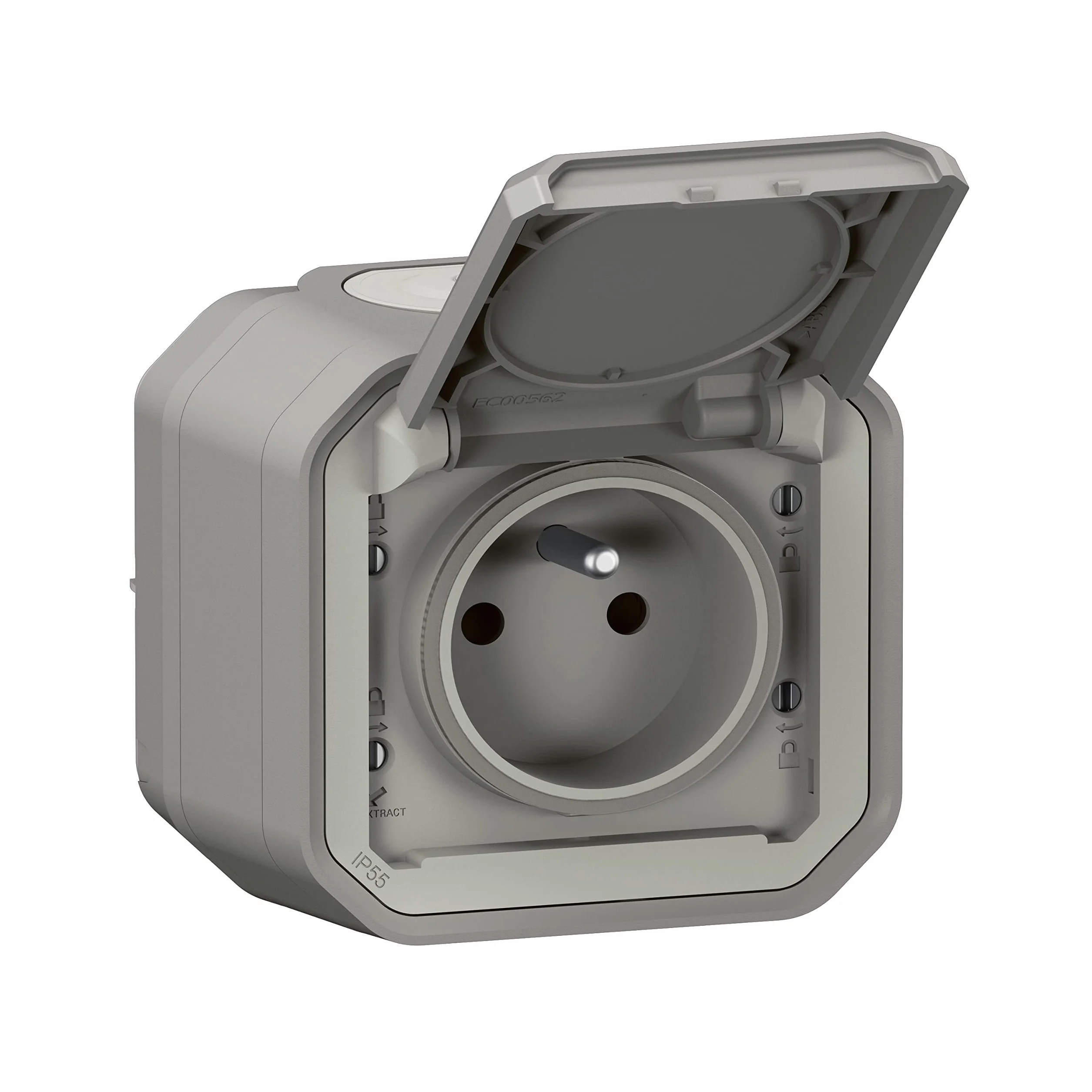 Legrand Prise Etanche IP55 Plexo 2P+T 16A Gris