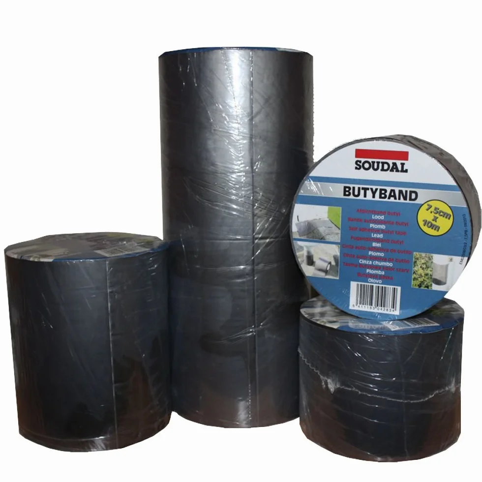 Soudal Butyband Bande d'étanchéité autocollante aluminium 75 mm x 10 m