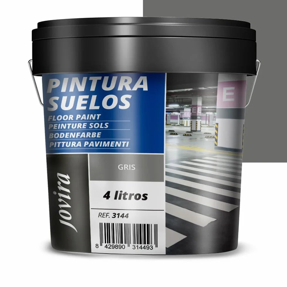 JOVIRA PINTURAS Peinture Sols Garages 4L Gris Mat Béton Asphalte Ciment