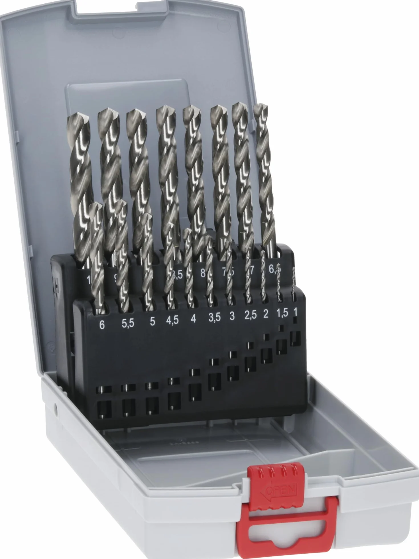 Bosch Accessories Jeu de forets à métaux ProBox HSS-G 19 pièces Argent