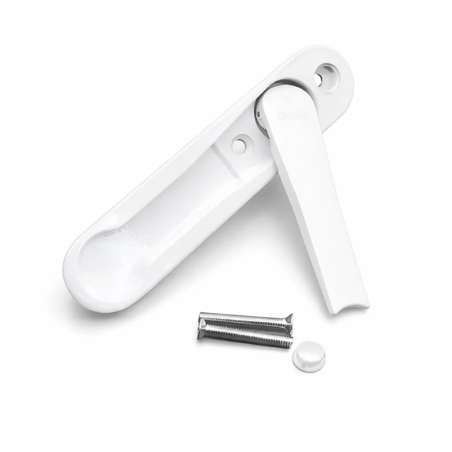 Poignée de Fenêtre Blanche Universelle Axe Court Alliage de Zinc PVC Aluminium Bois