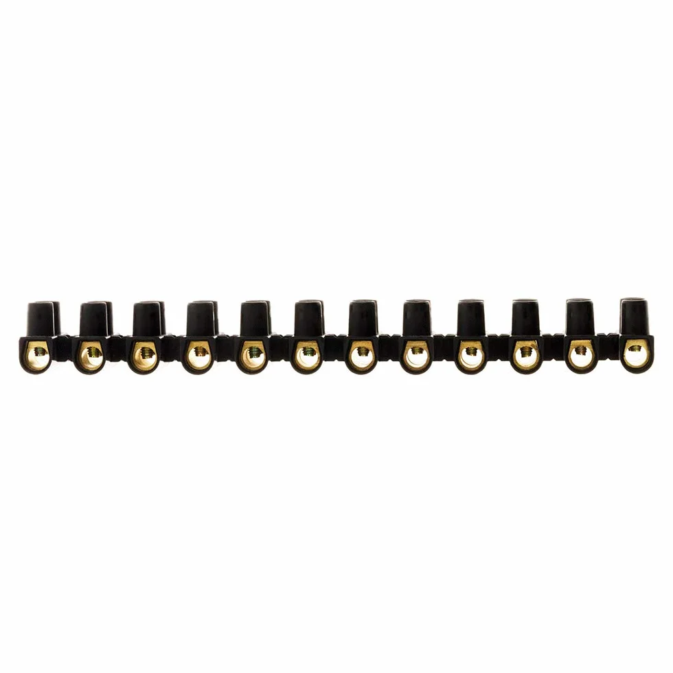 Zenitech Barrette 12 plots 16mm² Noir