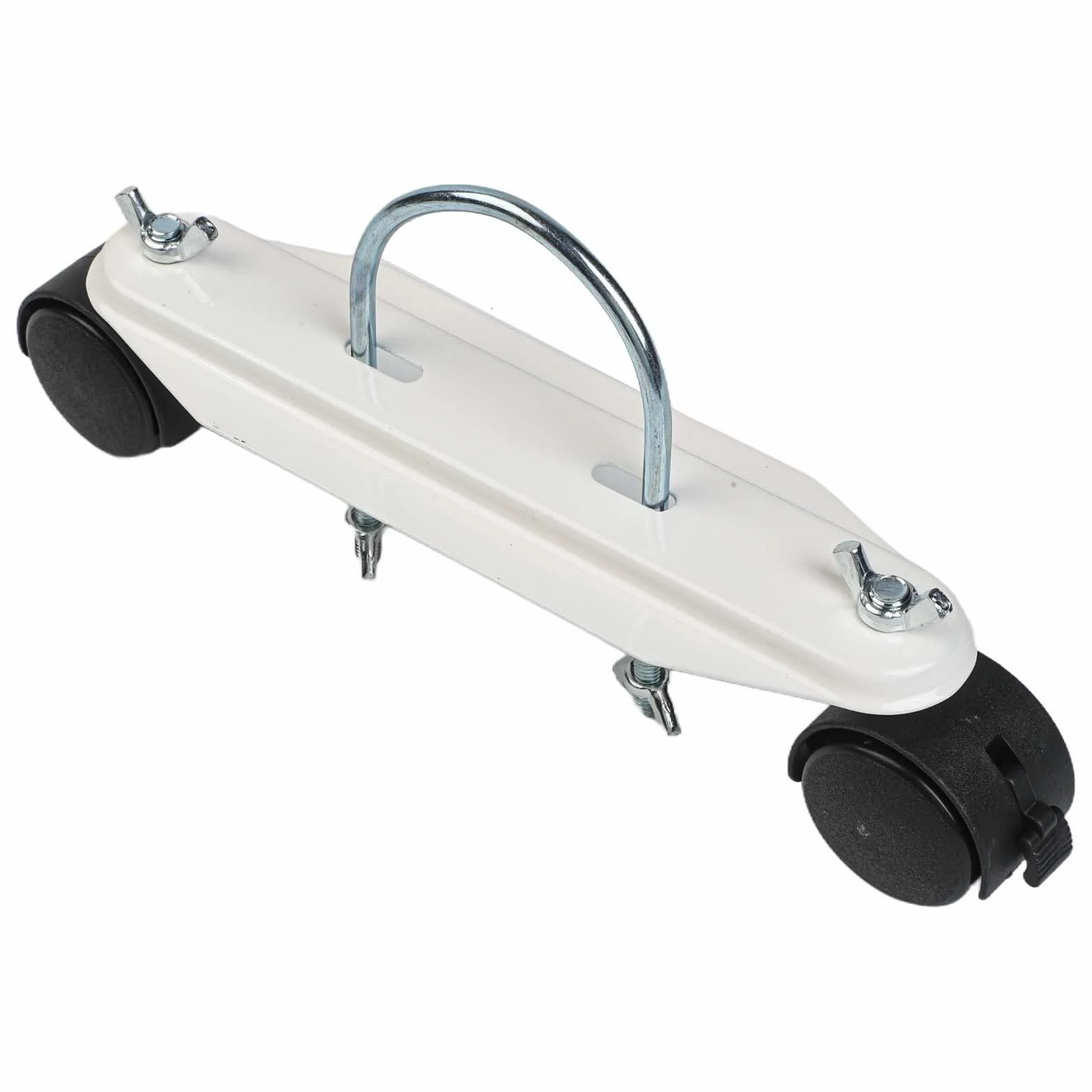 Lot de 2 supports de chauffage électrique avec roues rotatives à 360°, support radiateur en acier au carbone