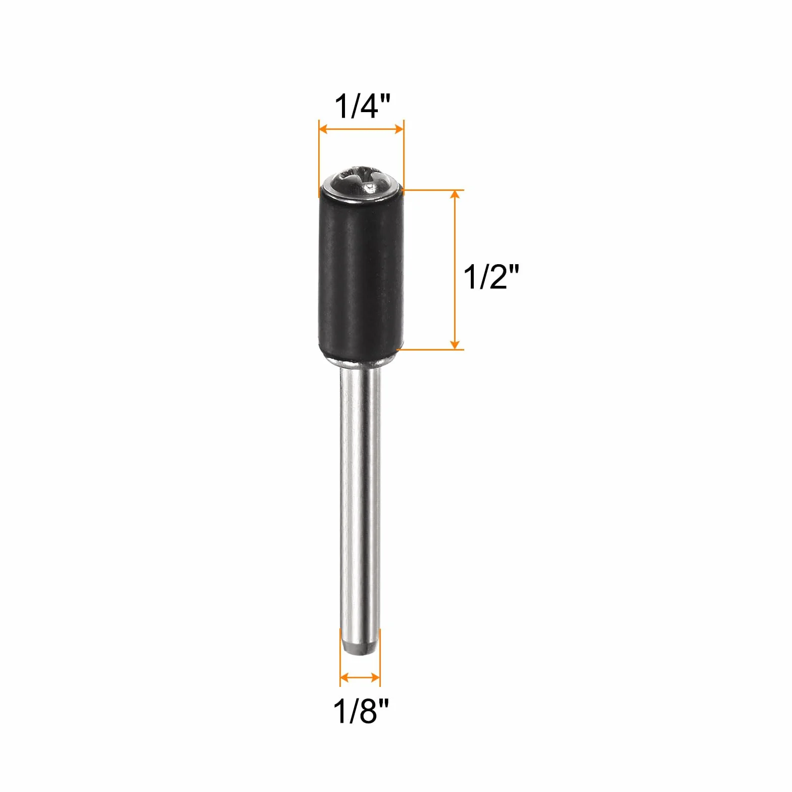 QUARKZMAN 10pcs 1/4 pouce Tambour Caoutchouc Mandrins 1/8 pouce Tige Ponçage Support pour Ponceuse Rotatif Meuleuse