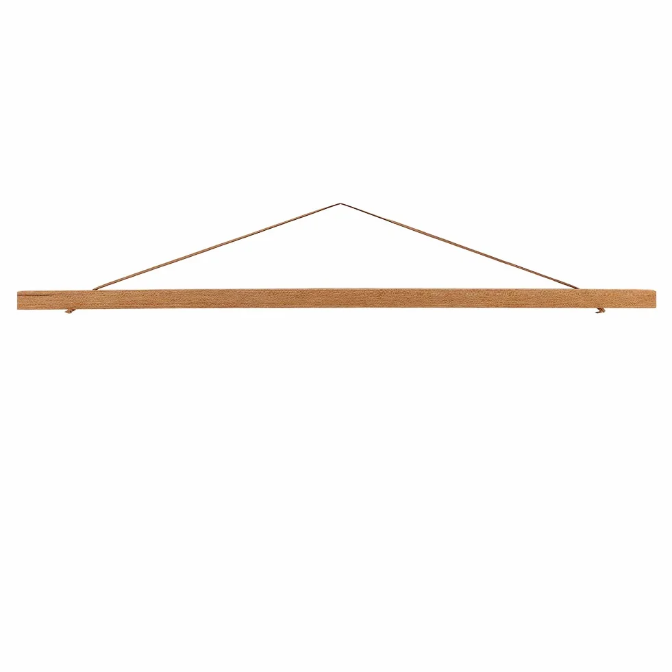 Porte-Affiches Magnétique en Bois Lot de 4 Bandes 60CM