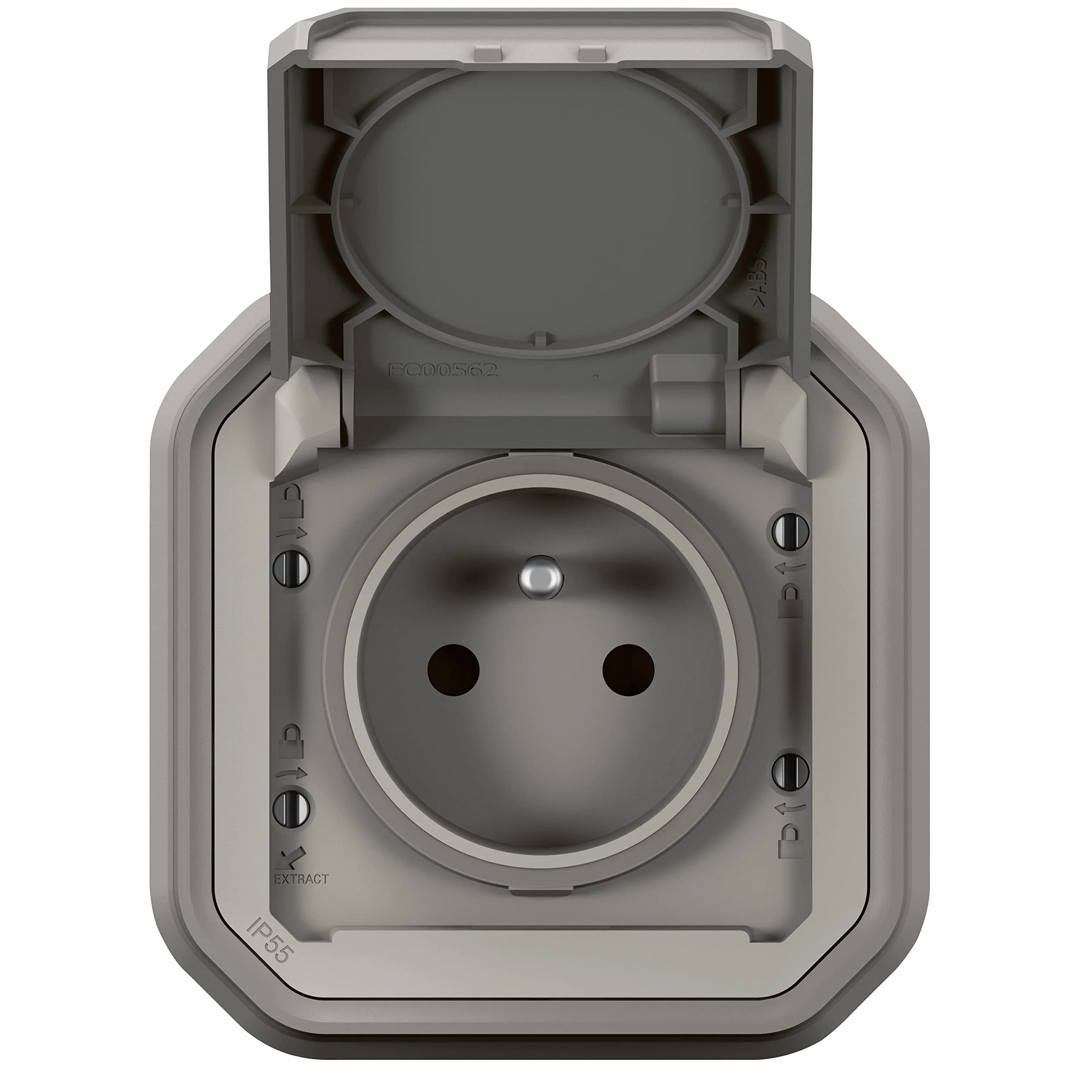 Legrand Prise De Courant Standard Plexo Gris Encastré IP55 IK08
