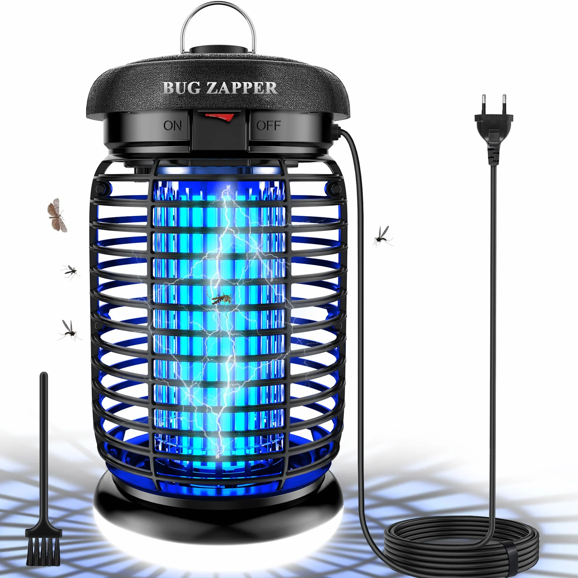 Lampe Anti Moustique LED 4200V 15W UV Tueur d'Insectes Électrique IPX4 80-100m²