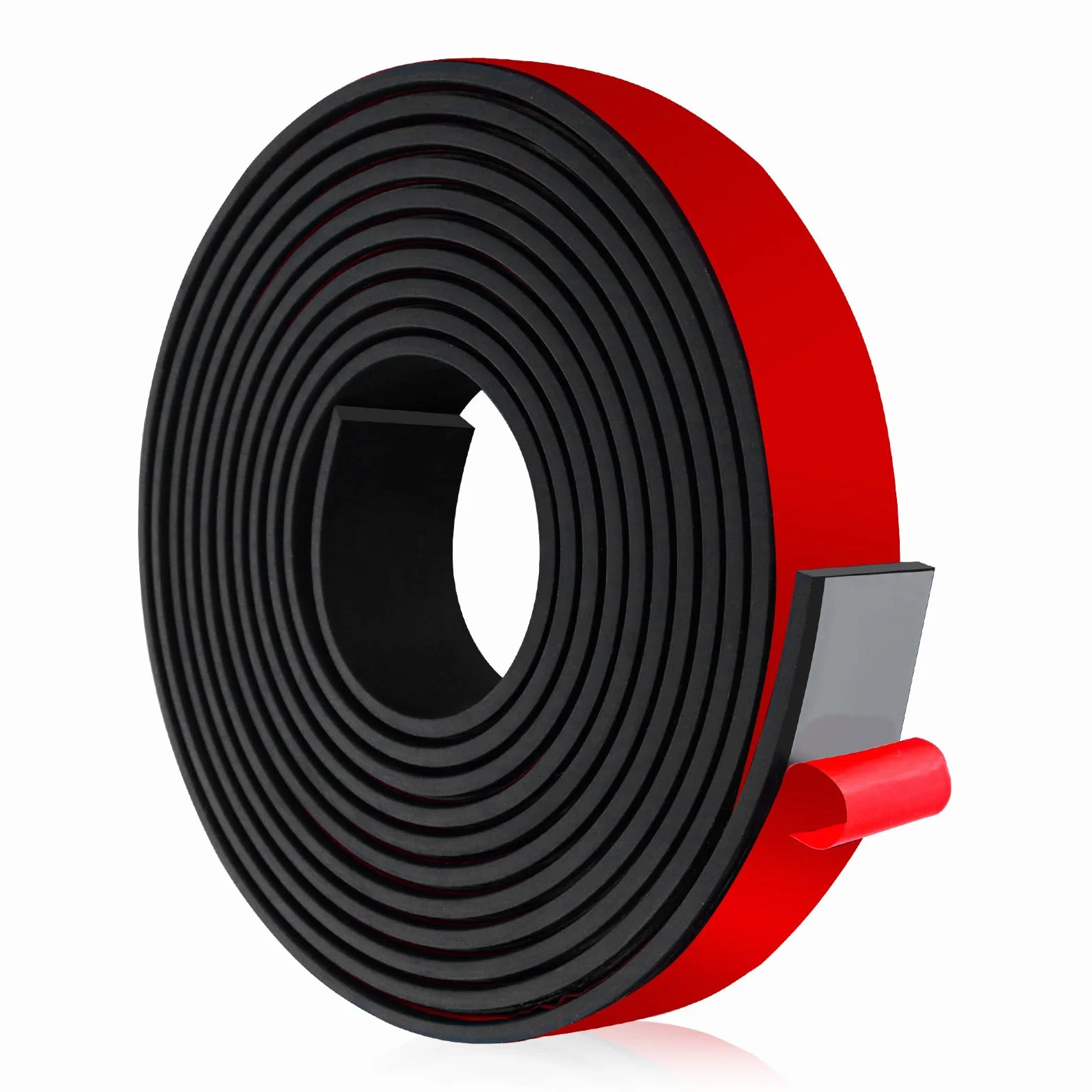 Bande de caoutchouc néoprène 6m x 25mm x 5mm joint plat antidérapant feuille neoprene pour DIY protection antichoc adhésif