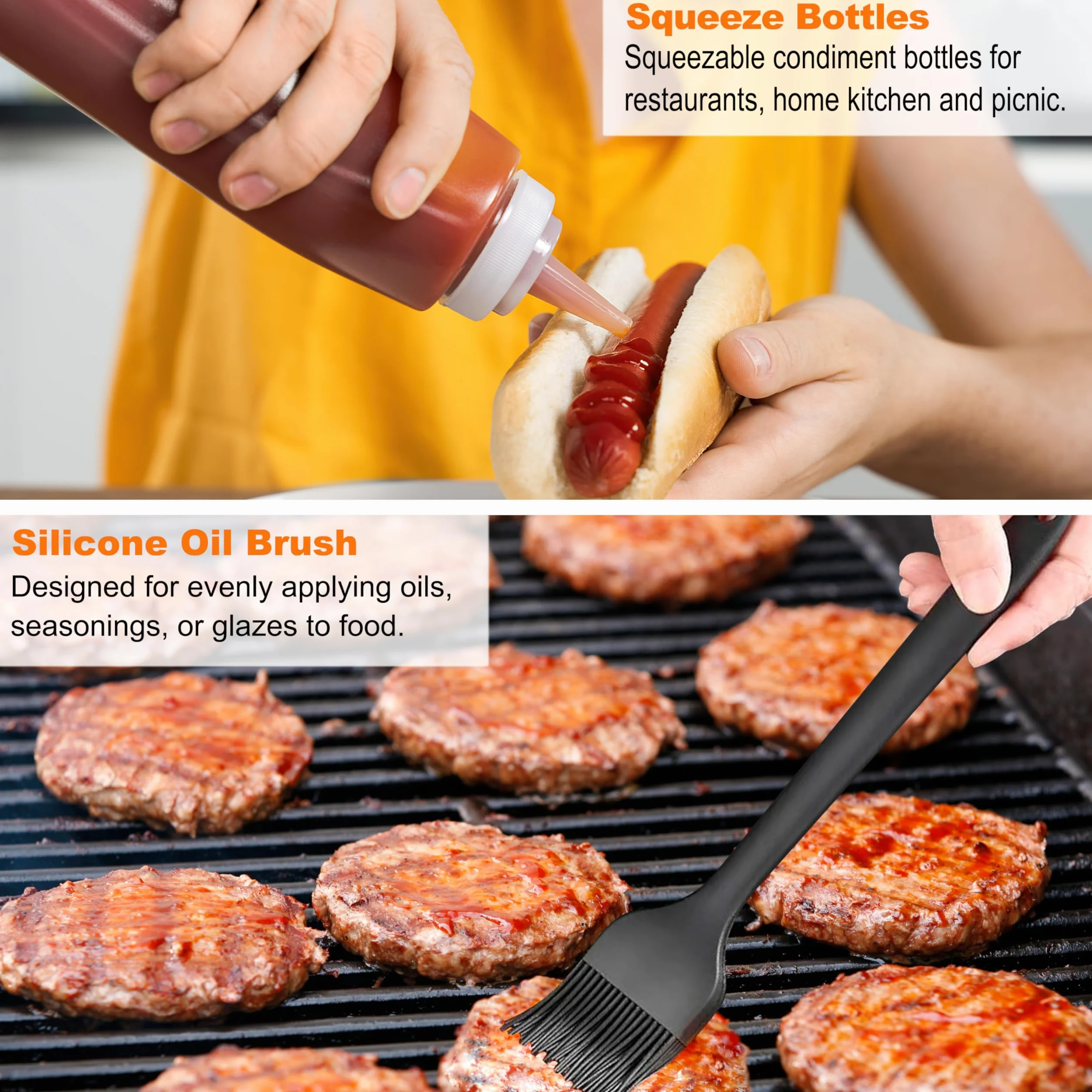 Grilljoy Kit Smash Burger Accessoires Plancha 28PCS Ustensiles Barbecue Extérieur Camping