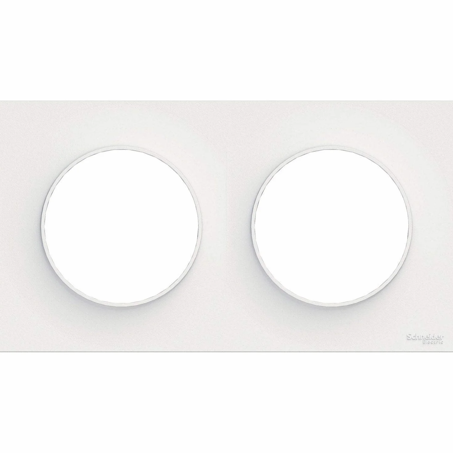 Schneider ODACE 2 Postes Plaque Blanche Pack de 10 Pièces